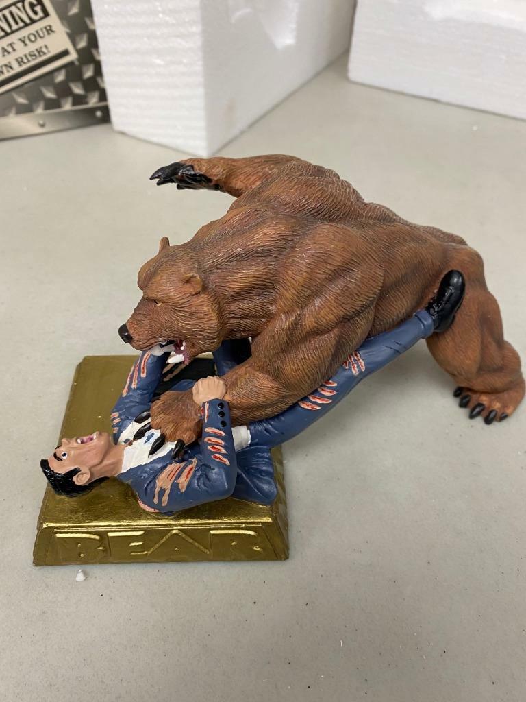 RARE Bear Market X-Treme Figurine Bodybuilding extreme stock broker statue X-148