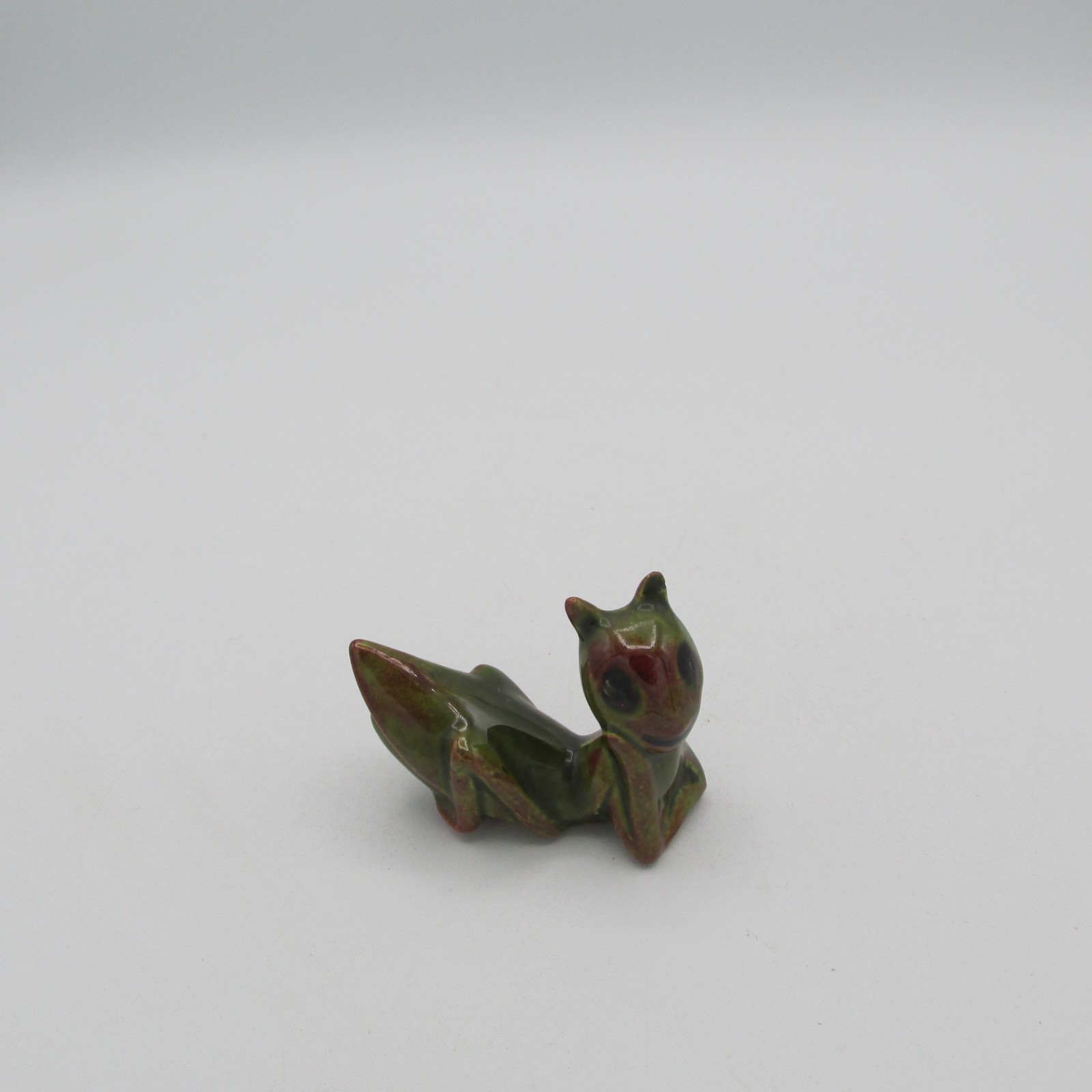 Mid Century Modern Ceramic Grasshopper Lucky Cricket Figurine Pair Kitschy