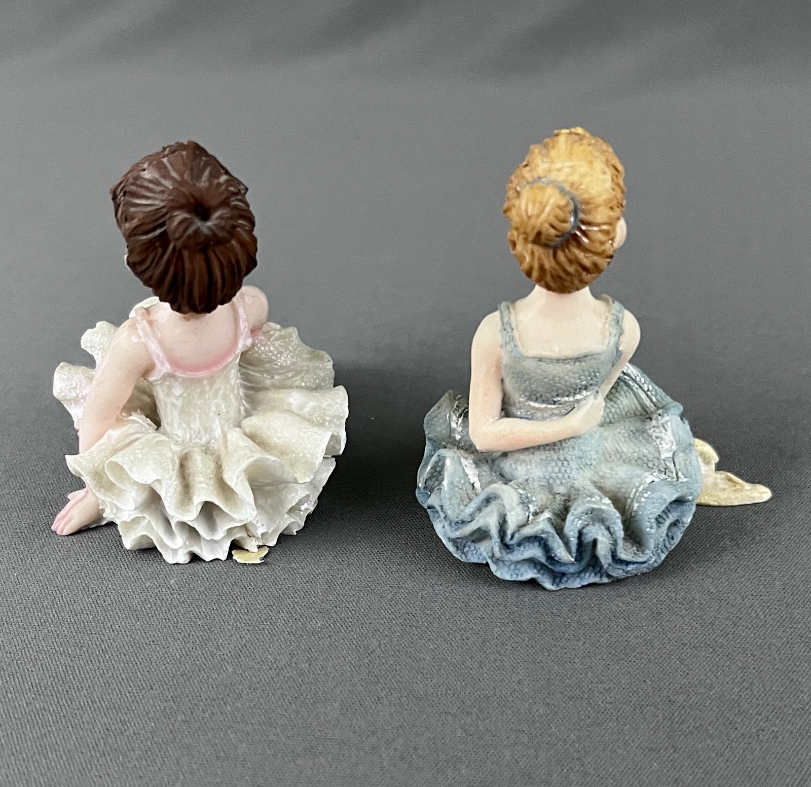 Vintage 1990s Ballerina Shelf Sitter Figurines Lot of 7 Resin 3 in All Different
