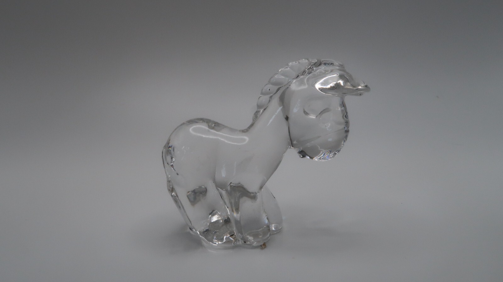 Vintage Eeyore Donkey Crystal Figure Signed S. Butcher Germany 2.75″