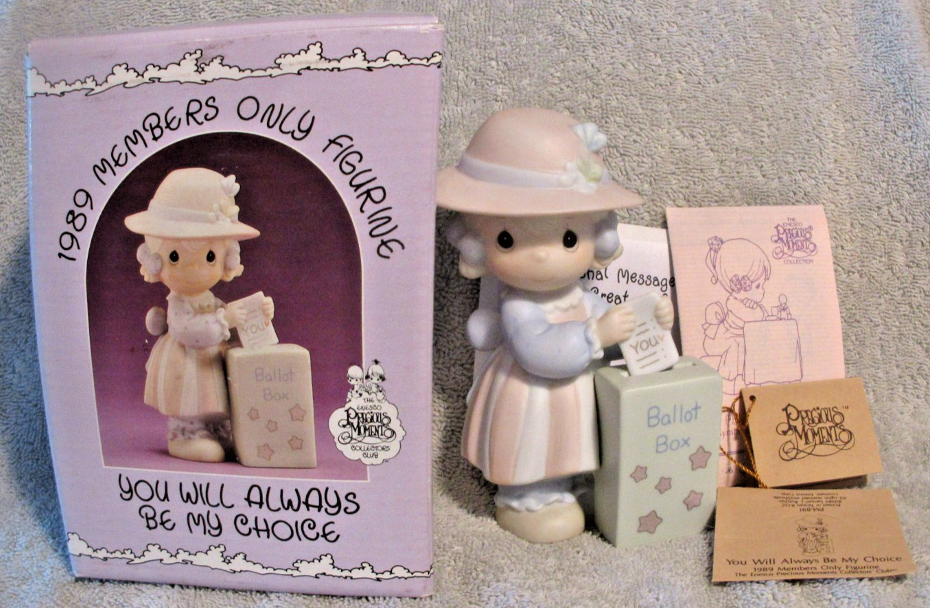 Precious Moments 1989 YOU WILL ALWAYS BE MY CHOICE Members Only PM 891