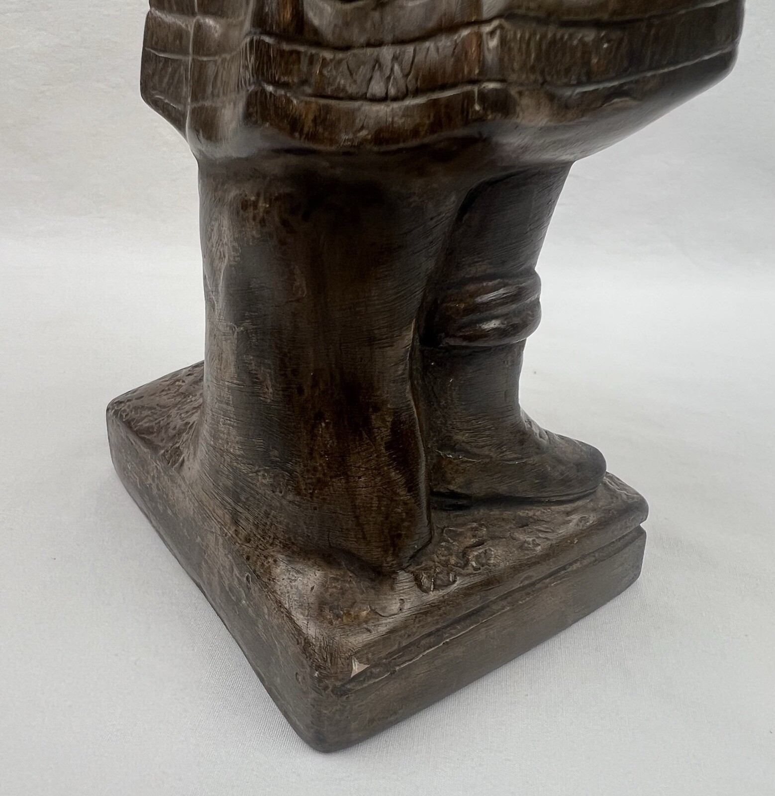 Antique Plaster School Child French Statue Chateau Style Art Deco 1900’s Figure