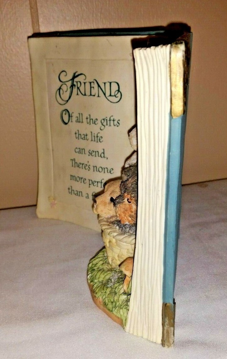 Open Book Figurine Friend Verse “Of all the gifts” Resin Summit Collection