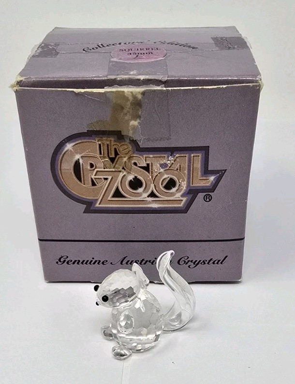 Crystal Zoo Squirrel Genuine Austrian Crystal 2″