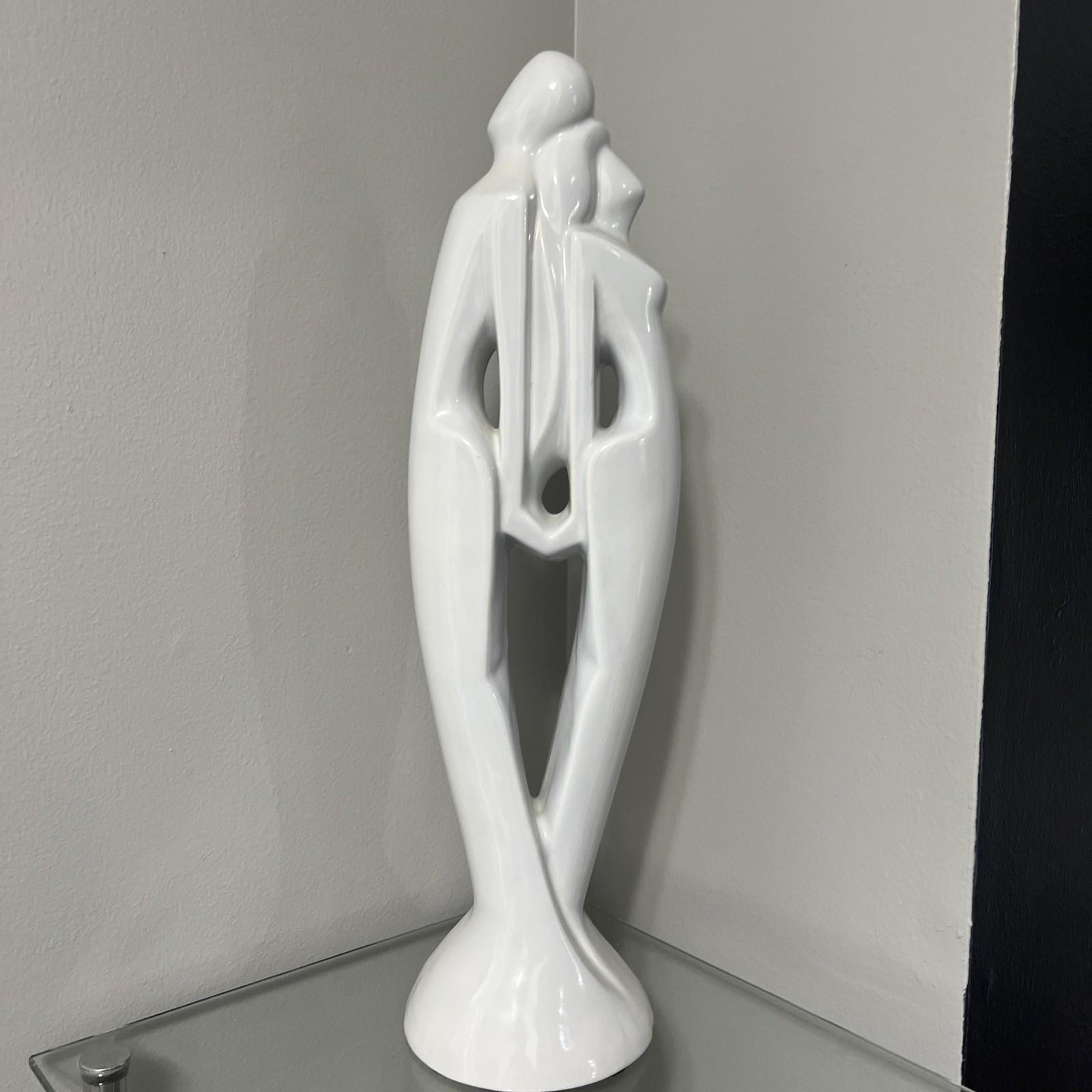 Vintage Royal Haeger Man and Woman Rendezvous Art Deco Figurine Statue 20″ Tall