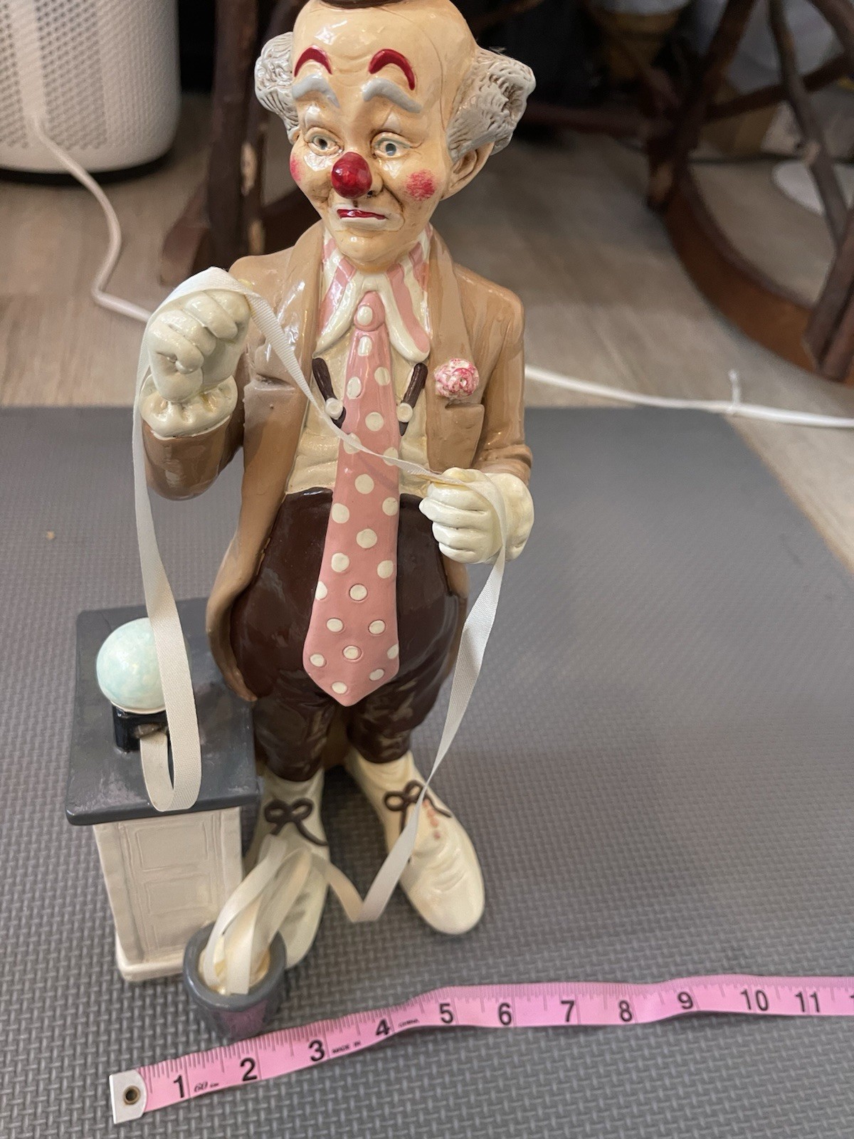 Vintage Judi’s Pastime Clown Figurine, Signed, 1983 From The NY stock Exchange