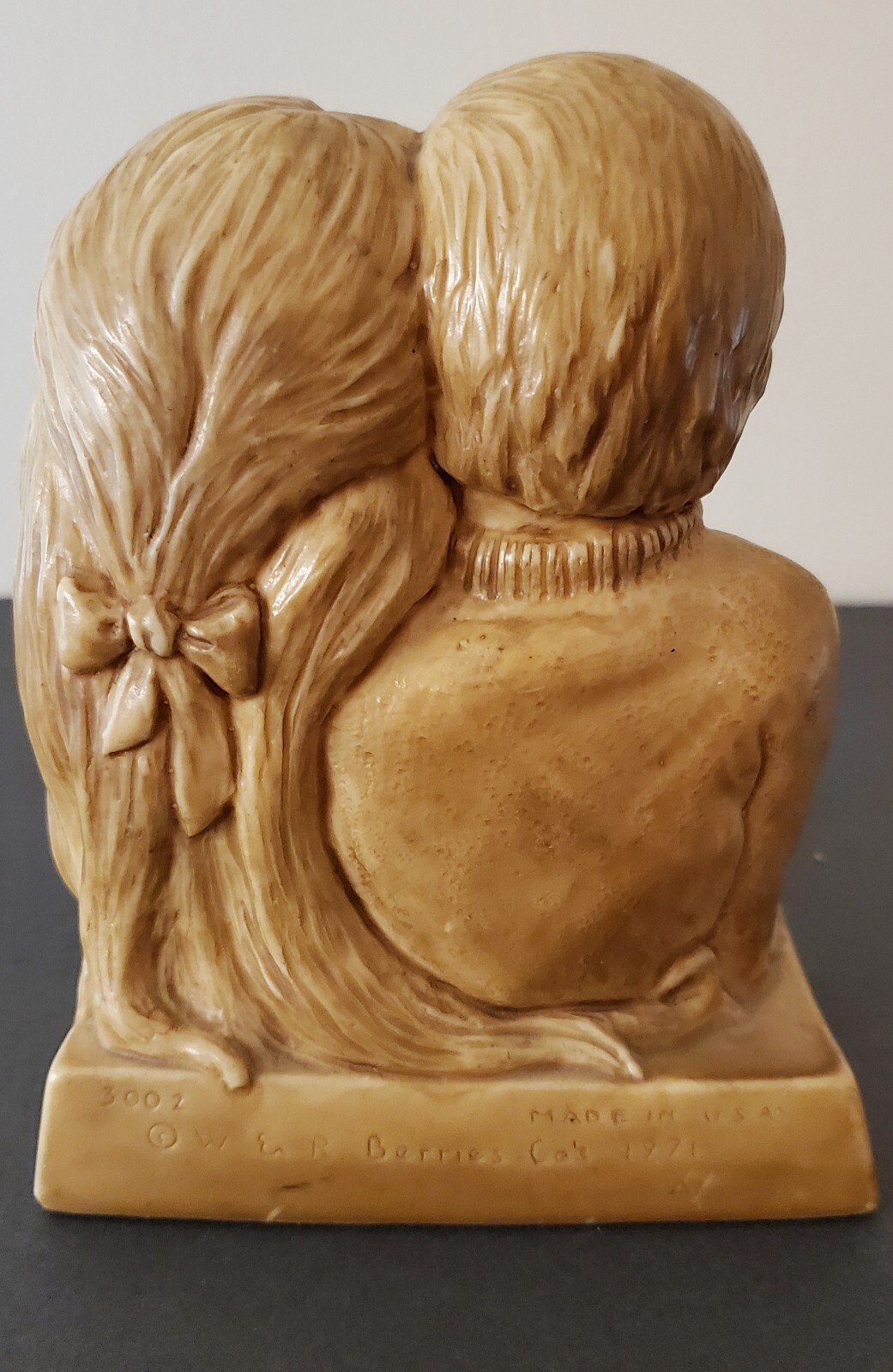 Vintage We Can Solve Anything Together Novelty Statue 1971 W. & R. Berries