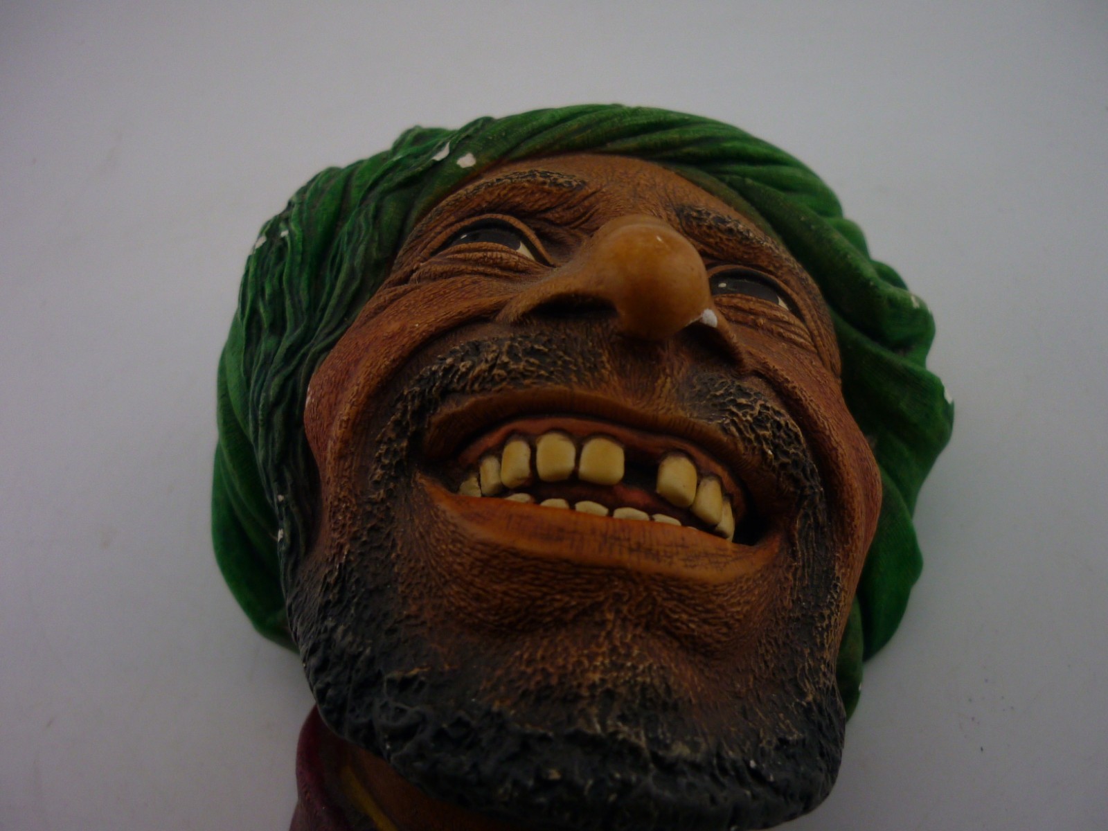 Bossons Kurd Chalkware Wall Head Plaque 1963 Congleton England Hand Painted