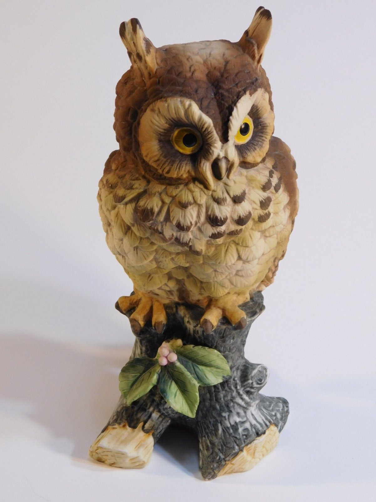 Ethan Allen Great Horned Owl Figurine #3203 Made in Japan American Traditional