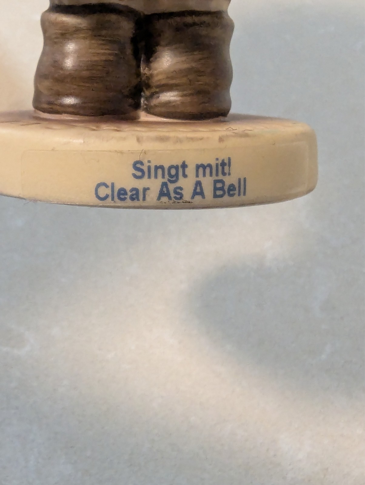 goebel hummel figurine #2181, “Clear as a Bell”, 2002, Height approx 3.50″, TMK5