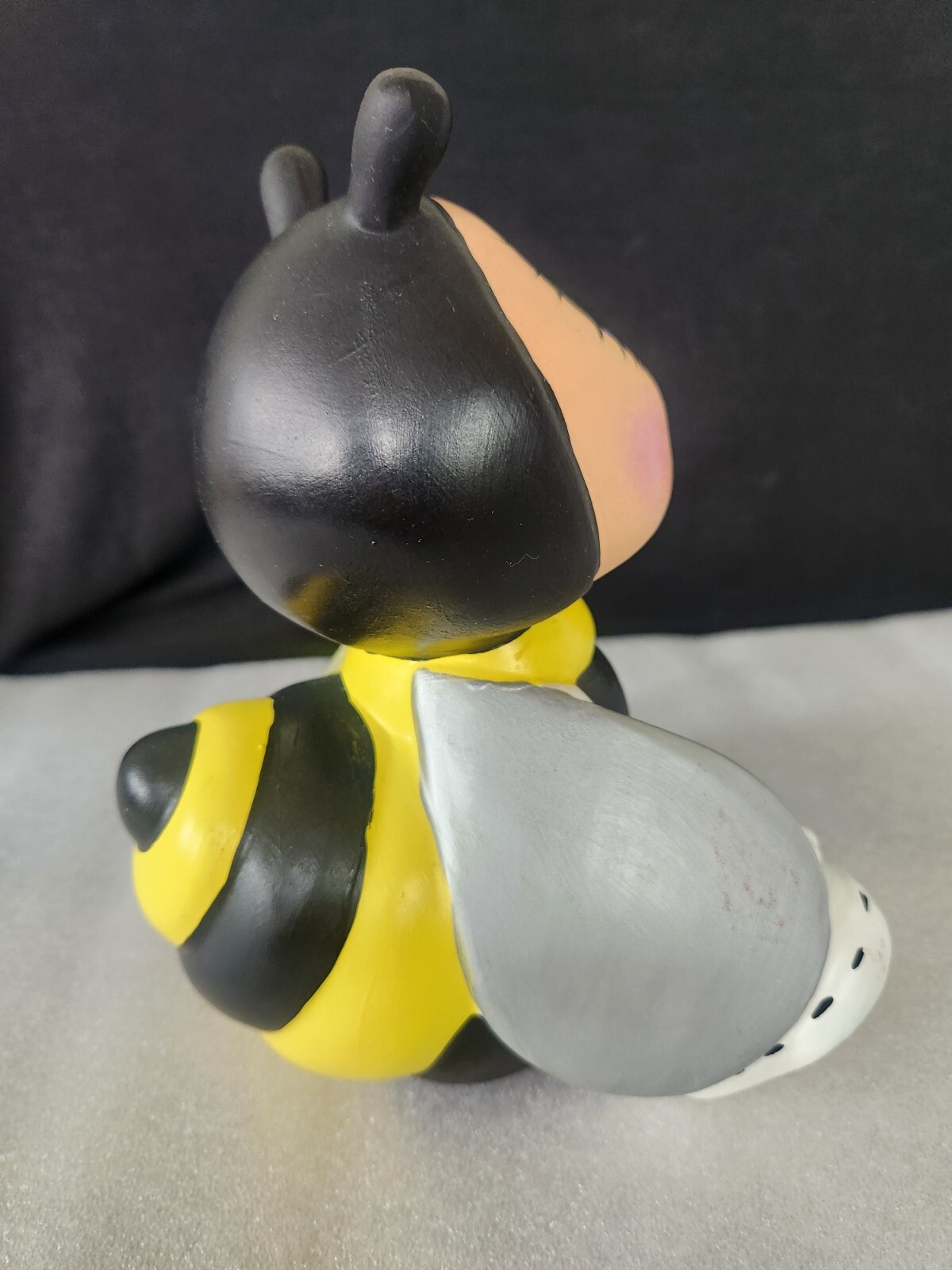 Ceramic Bumblebee Figure Hand-Painted Cute Girl Bee • 9″×7″ Not A Bank