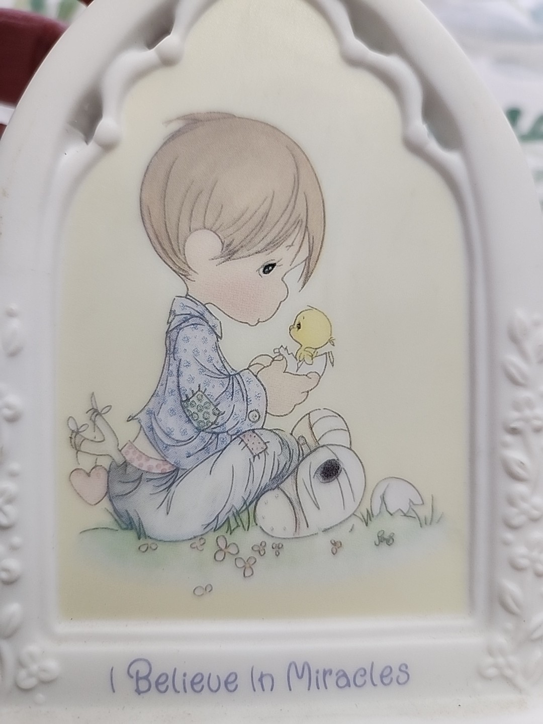 Precious Moments Inspirational Plaque 1999 “I Believe in Miracles” #133469