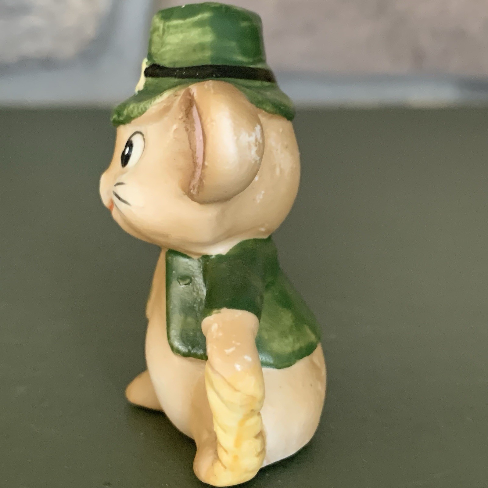Vtg Anthropomorphic Leprechaun Mice Ceramic Figurine St. Patrick’s Day