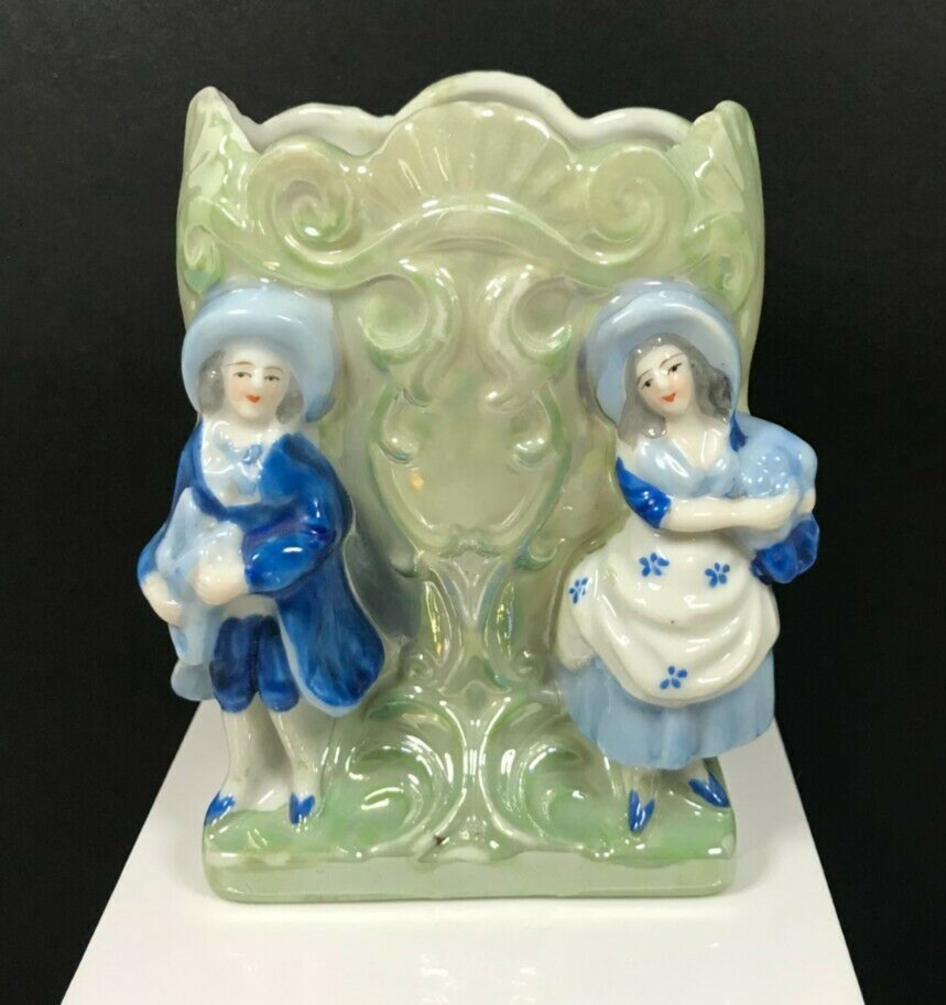 Vintage Victorian Couple Souvenir of Seattle Washington Porcelain Figurine