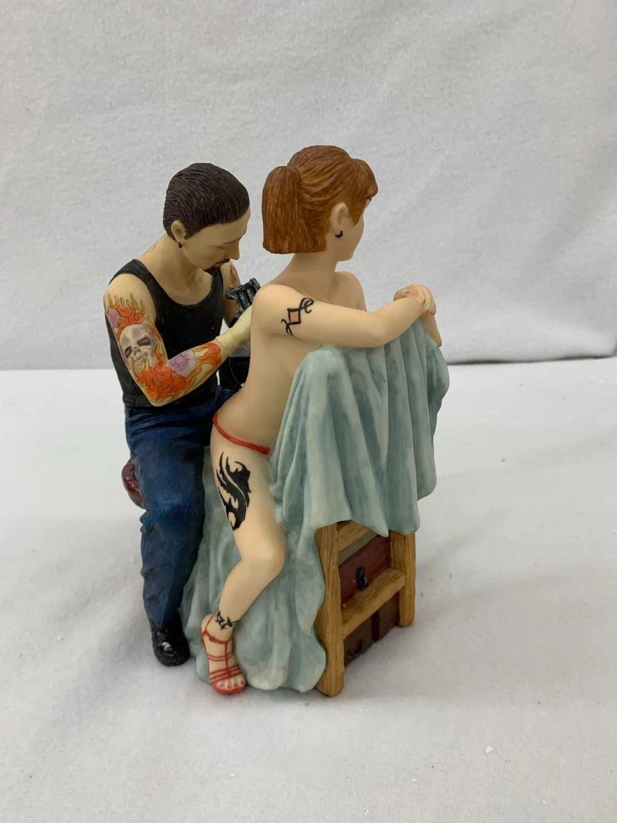 NEW Vintage Tattoo Resin Sculpture “The Backpiece” Vintage tattoo flash rare