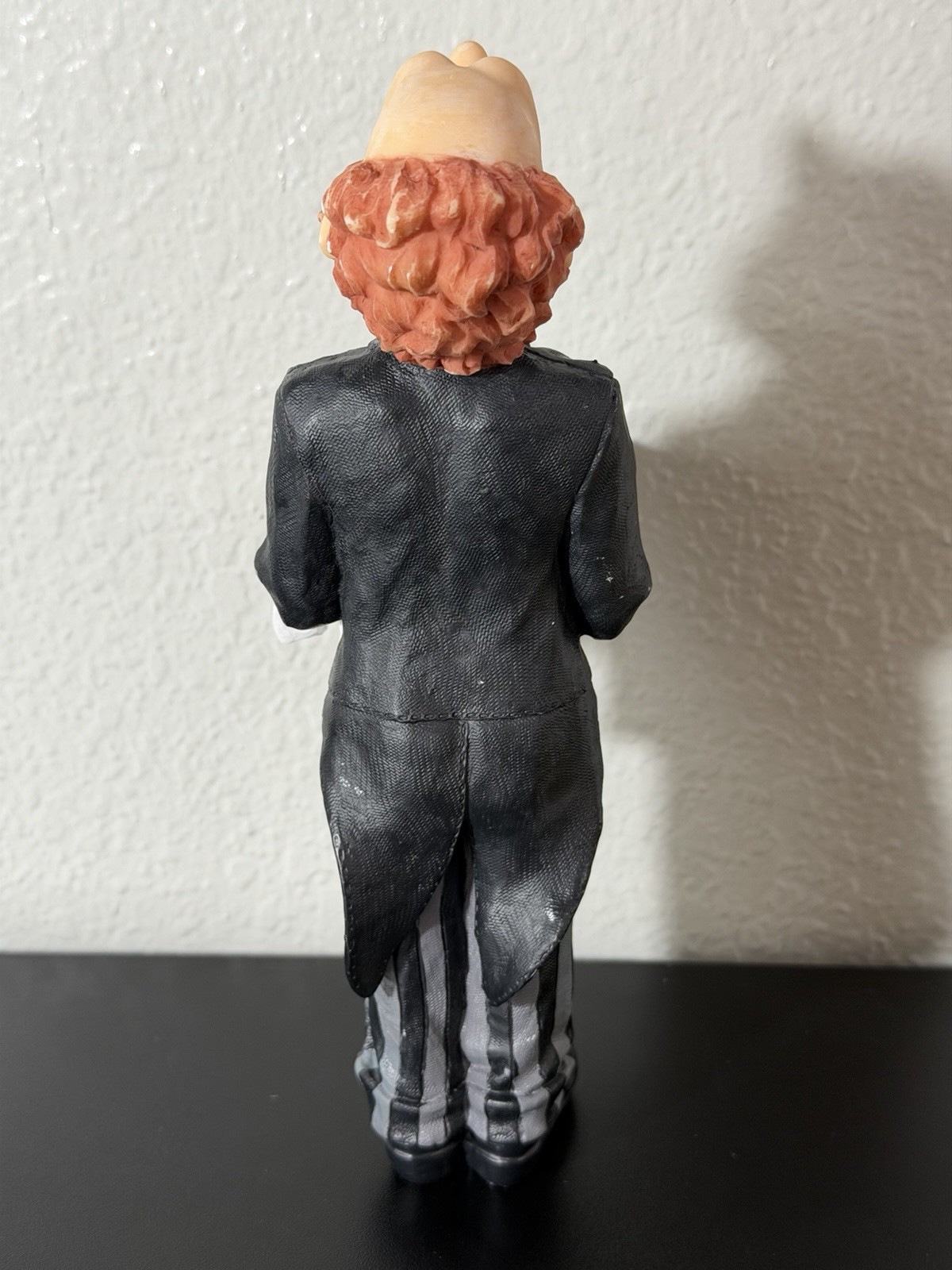 Vtg Hand Painted Resin Butler Figurine Black Tuxedo Modern Decorative Sculpture