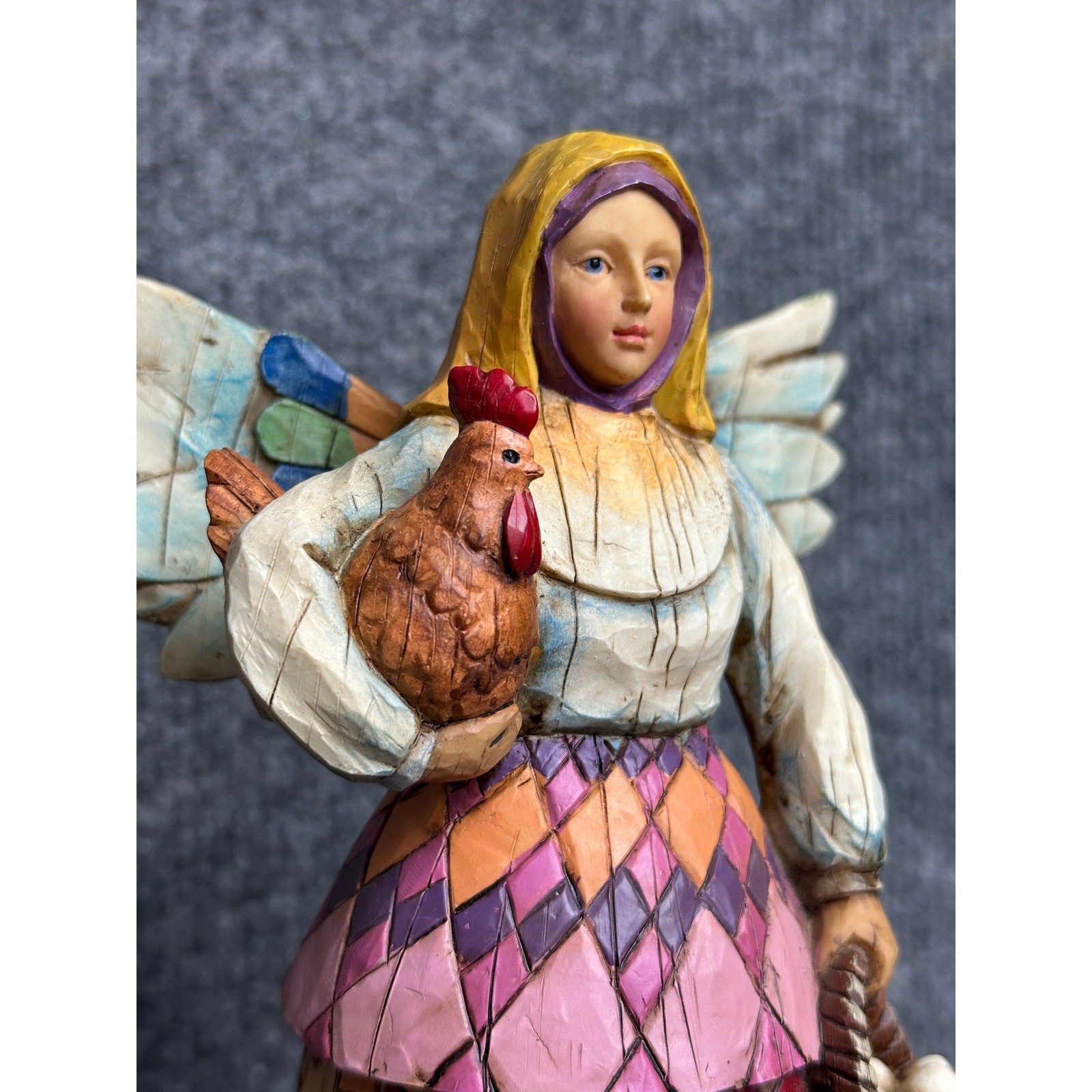 Vintage Heartwood Creek Angel of Faithfulness Jim Shore Christian Americana 8”
