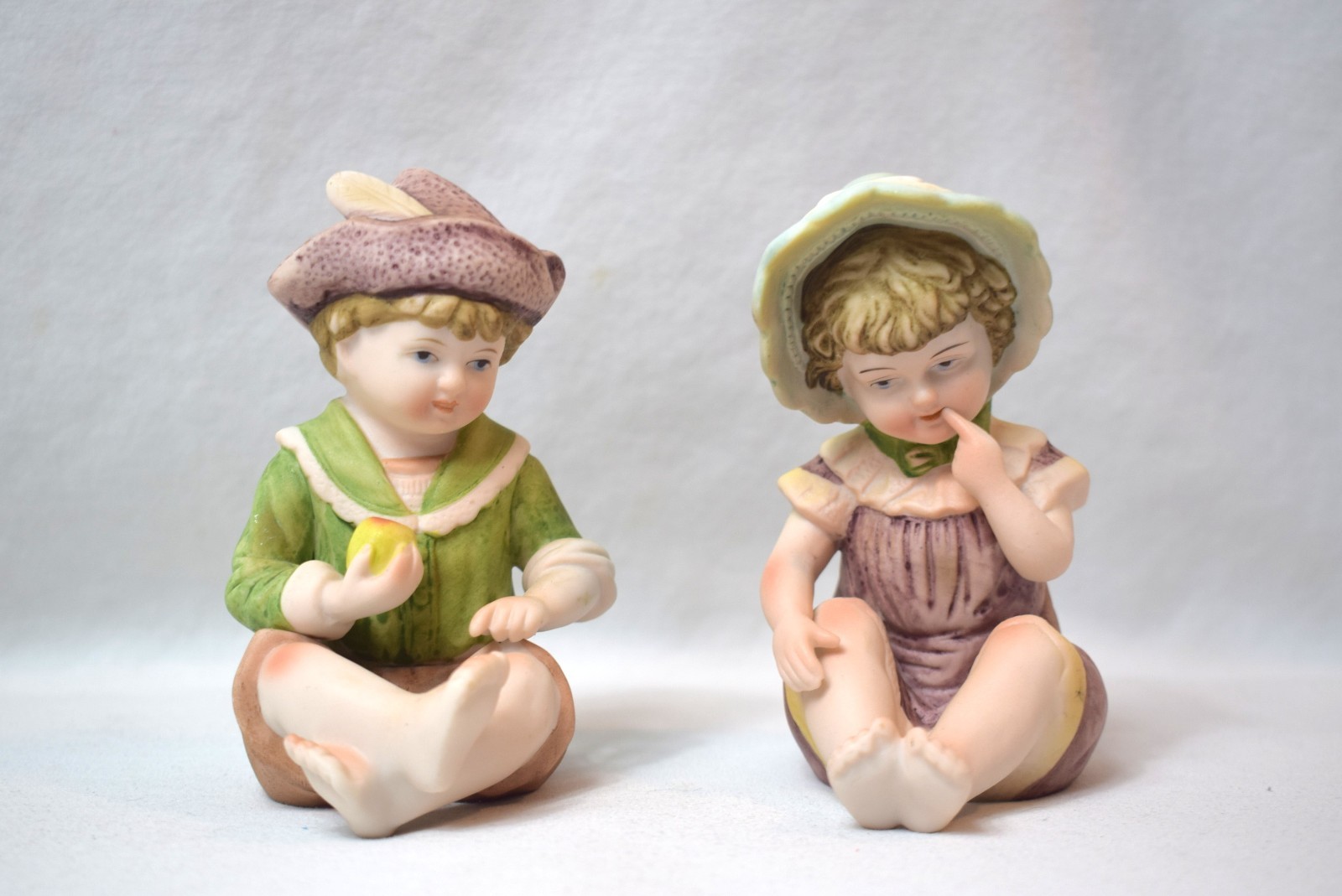 Vintage Pair Piano Babies Figurines by Andrea By Sadek