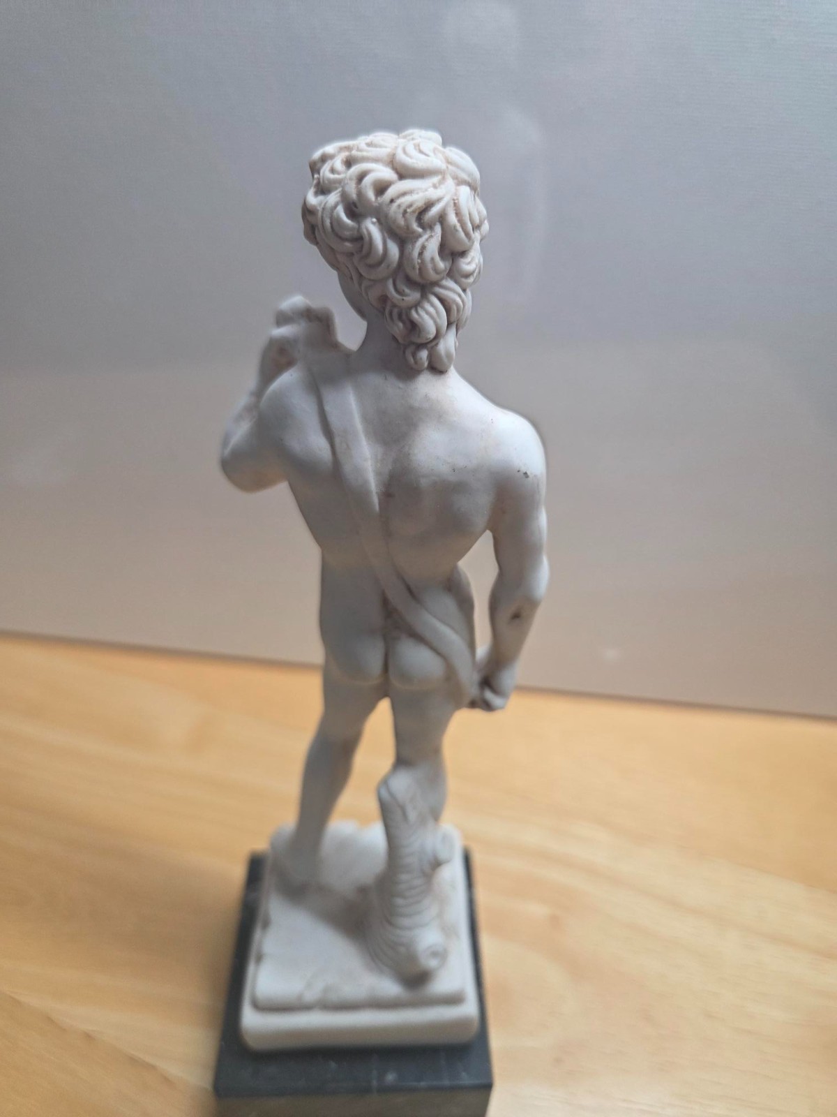 Vtg Sculpture Michelangelo’s David 7” Resin Made In Italy Souvenir