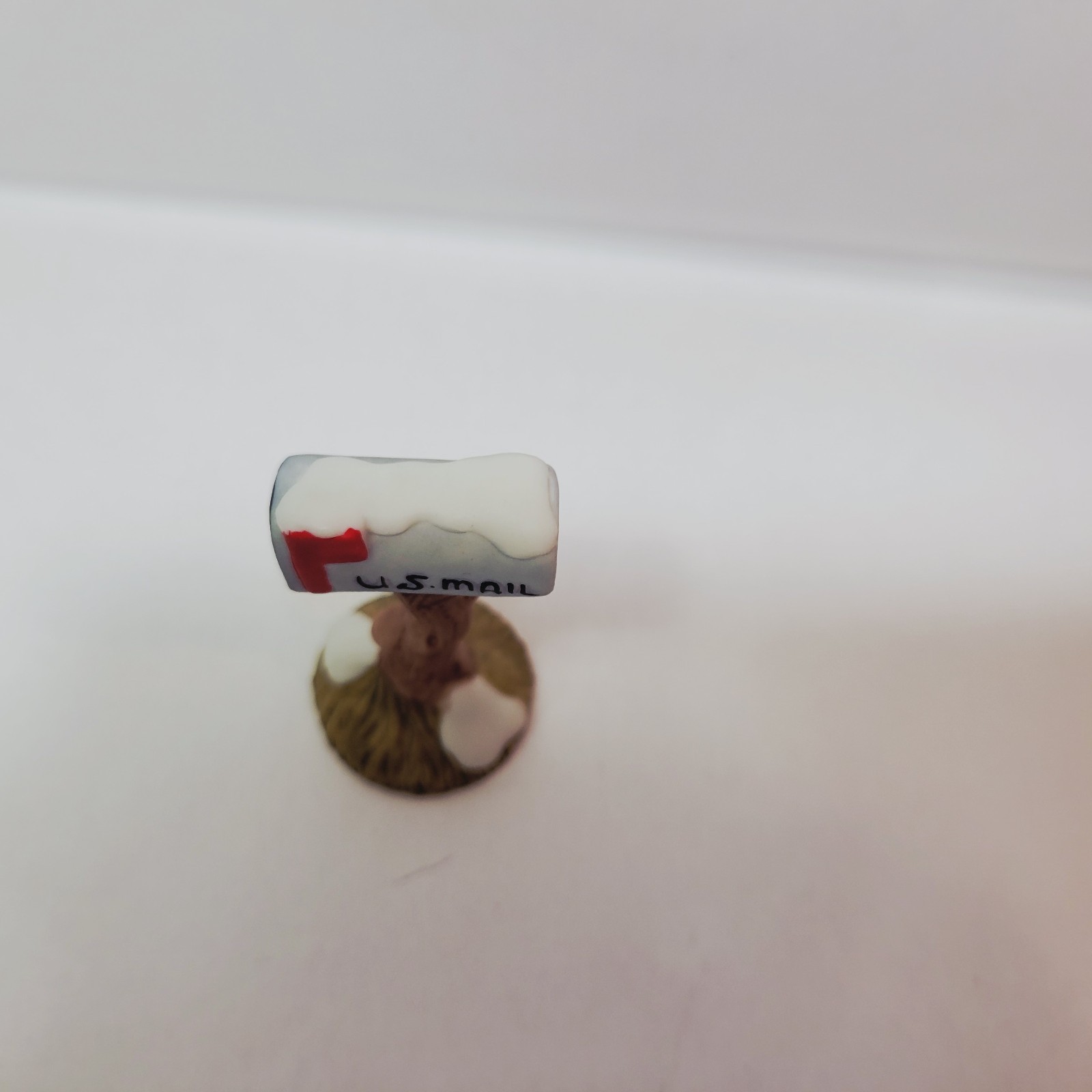 Vintage Lefton Colonial Village U.S. Mail Mailbox Ceramic Figurine