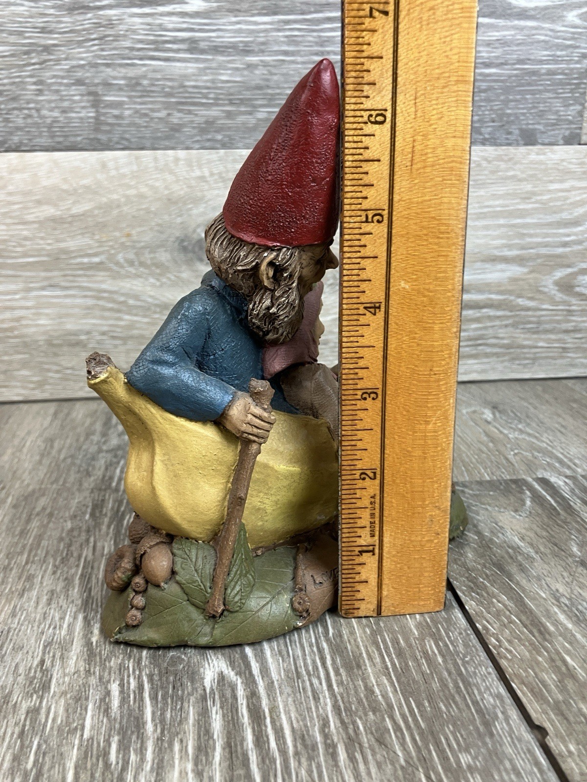 Forest Gnome Lovers “ Love Boat “ Tom Clark 1992 Vintage Figurine.