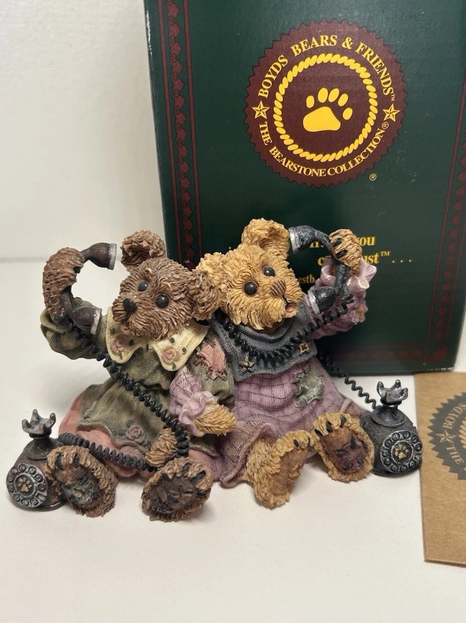 Boyds Bears “Alexandra and Belle Telephone Tied” NIB #227720