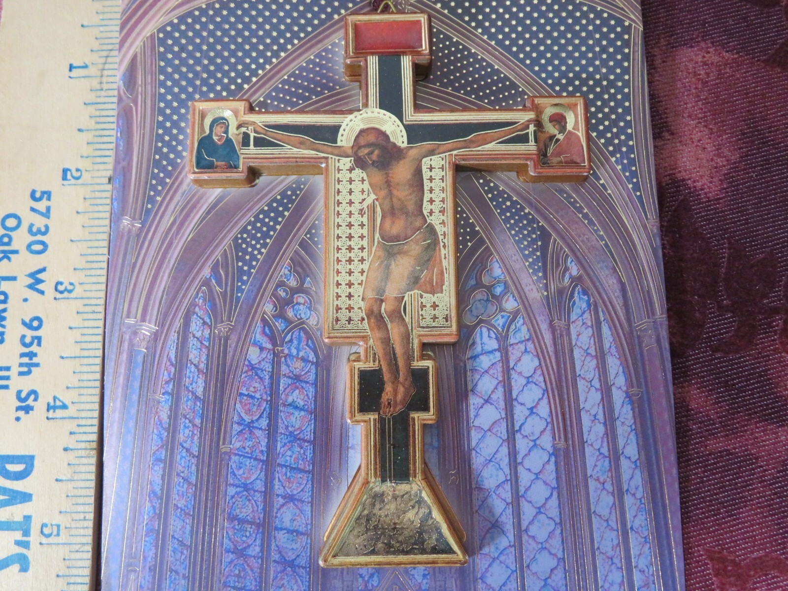 4.50 Inch BYZANTINE Wooden Crucifix 348-161 – Made in Italy – NEW
