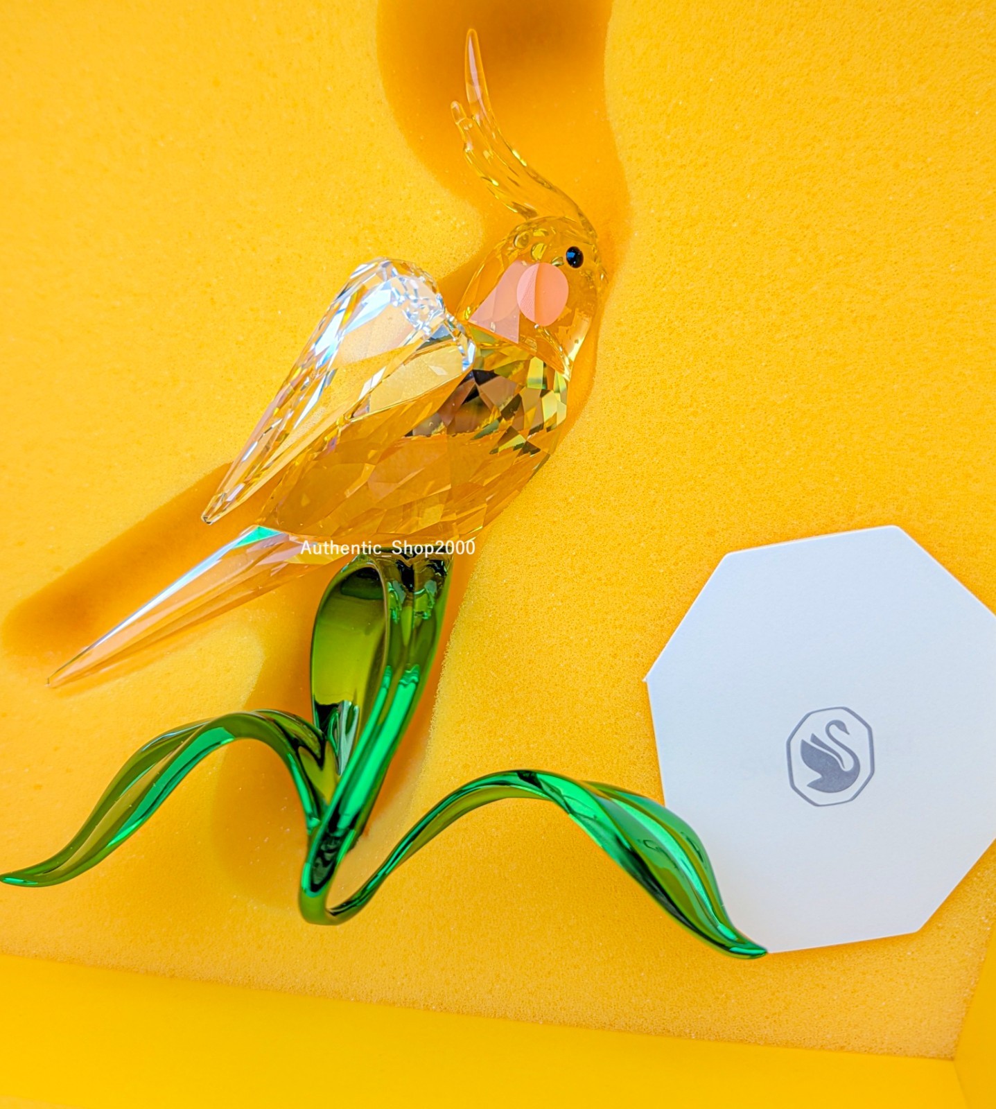 New 100% Genuine SWAROVSKI Crystal Idyllia Cockatiel Bird Deco Display 5721544