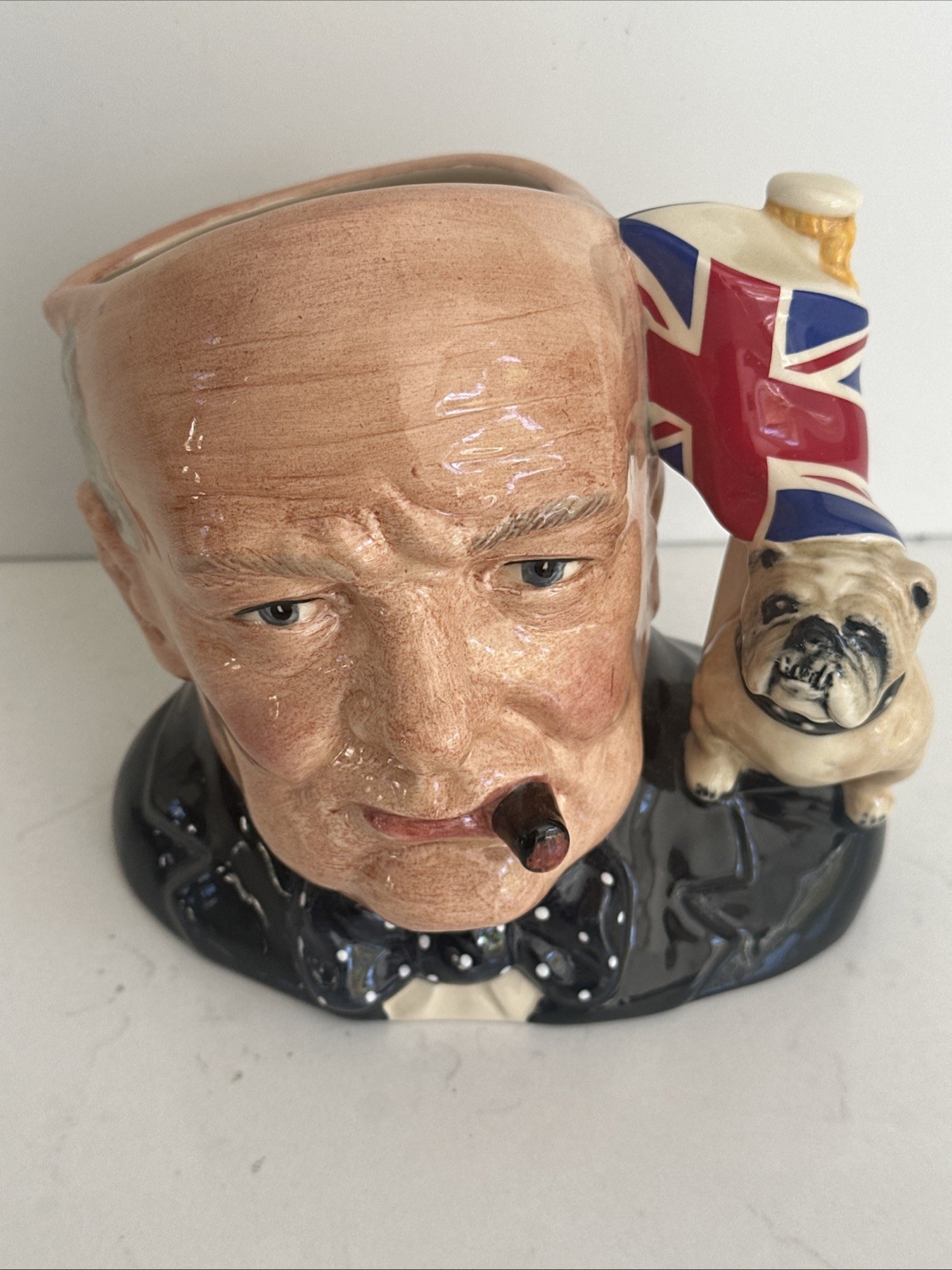 Royal Doulton Character Jug Of The Year 1992 Winston Churchill D6907 Large