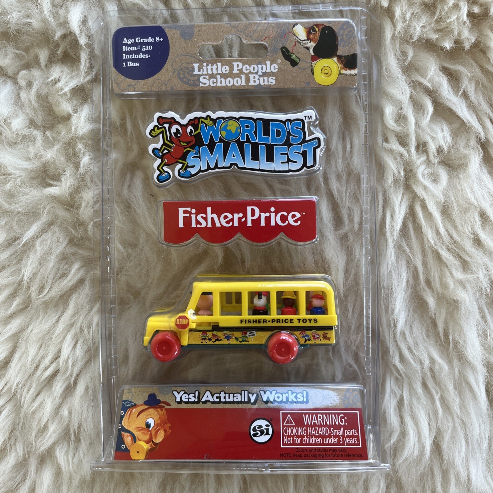 World’s Smallest Fisher Price Little People School Bus Brand New Factory Sealed