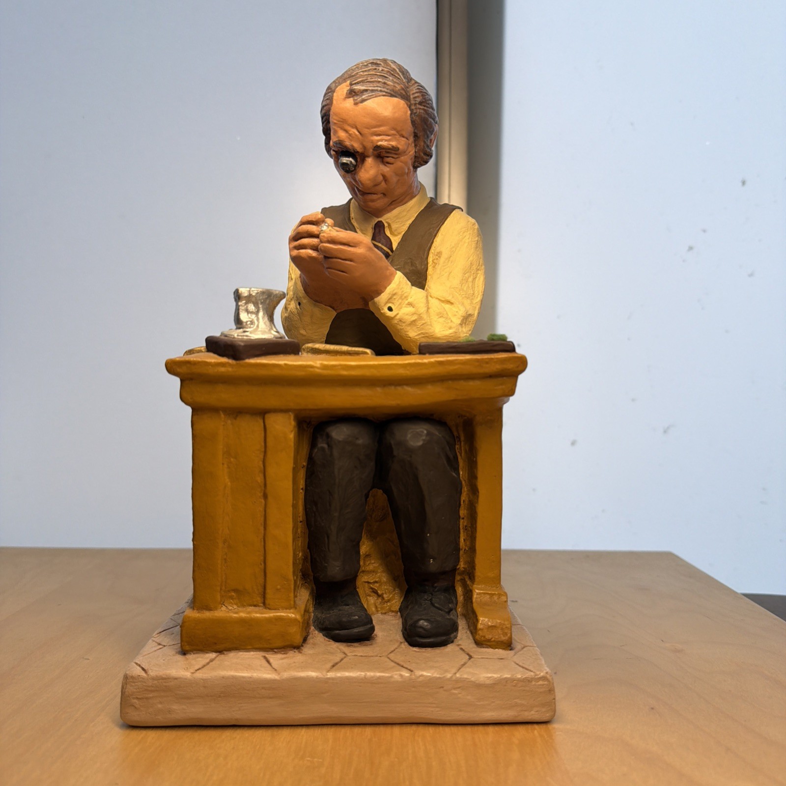 Vintage 1977 David Kaplan THE JEWELER 10.5″ Sculpture Figurine Signed LE 588/750