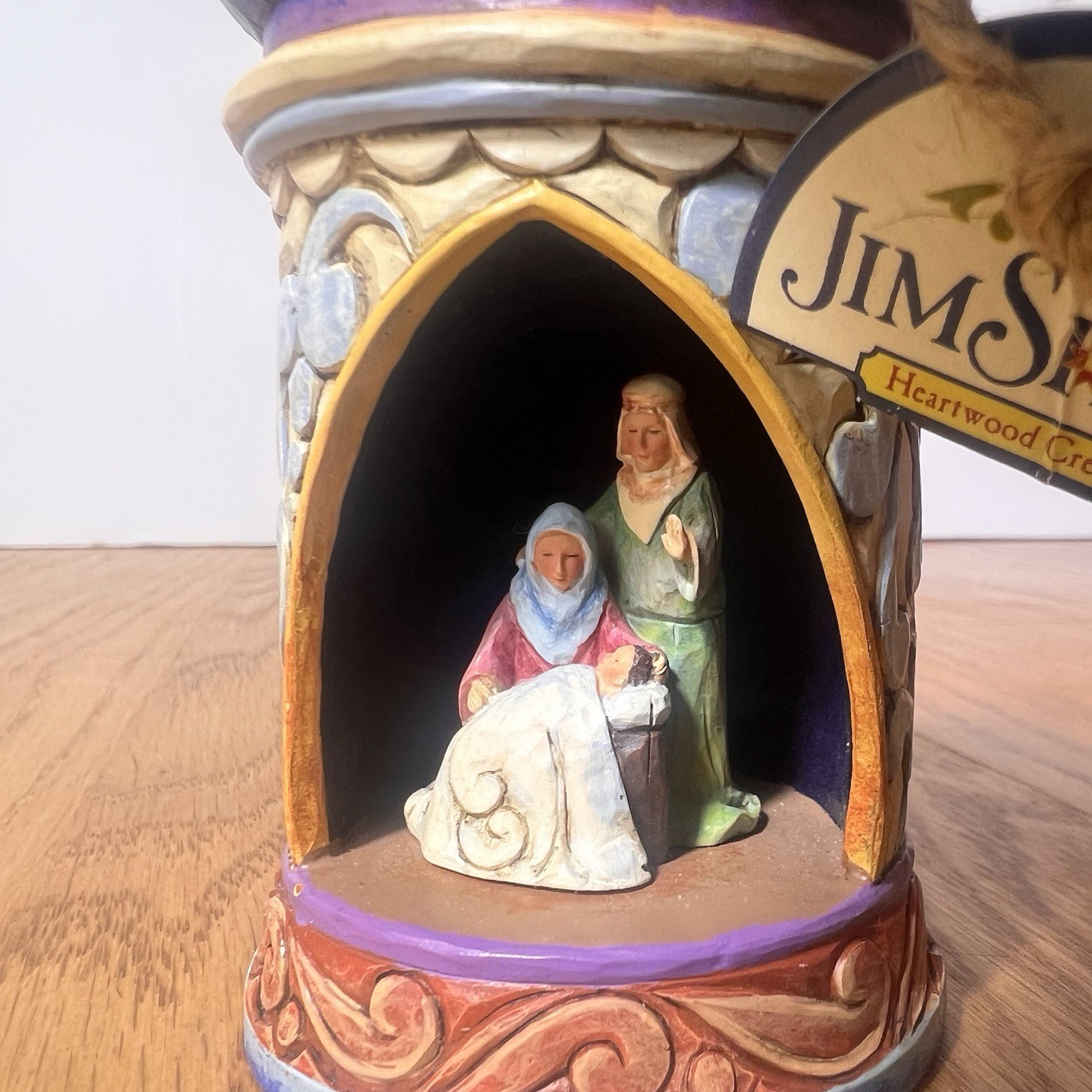 Jim Shore Heartwood Creek Nativity Chapel Hanging Ornament 4014395 Enesco 2009