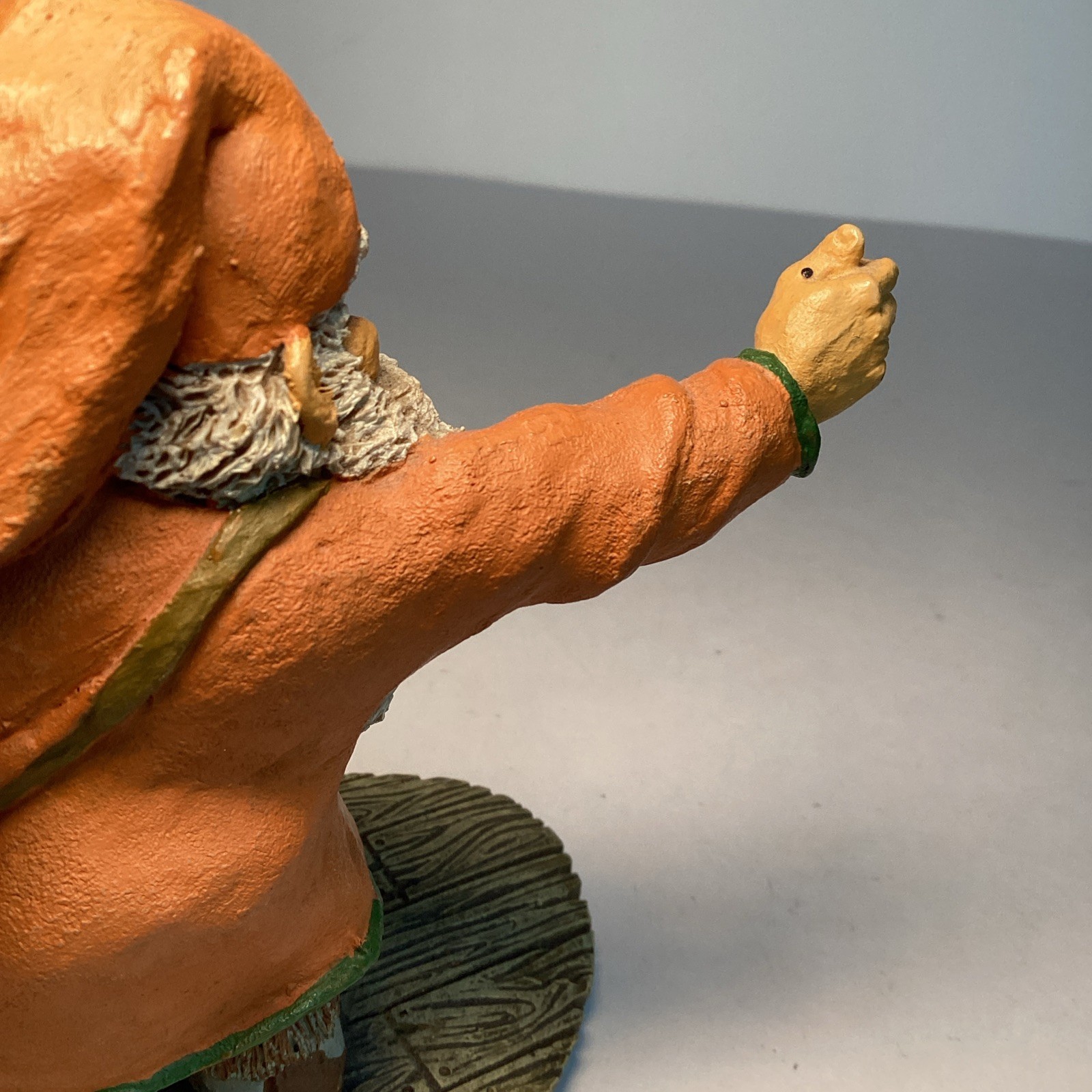 Vintage Sandman Hitchhiker Thumbs Up Figurine Klaus Wickl Signed ‘94 Santa Gnome