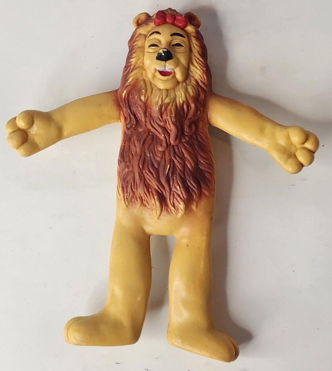 Rare Vintage 1989 Cowardly Lion Wizard Of Oz Toy Figure Turner New York Bendy