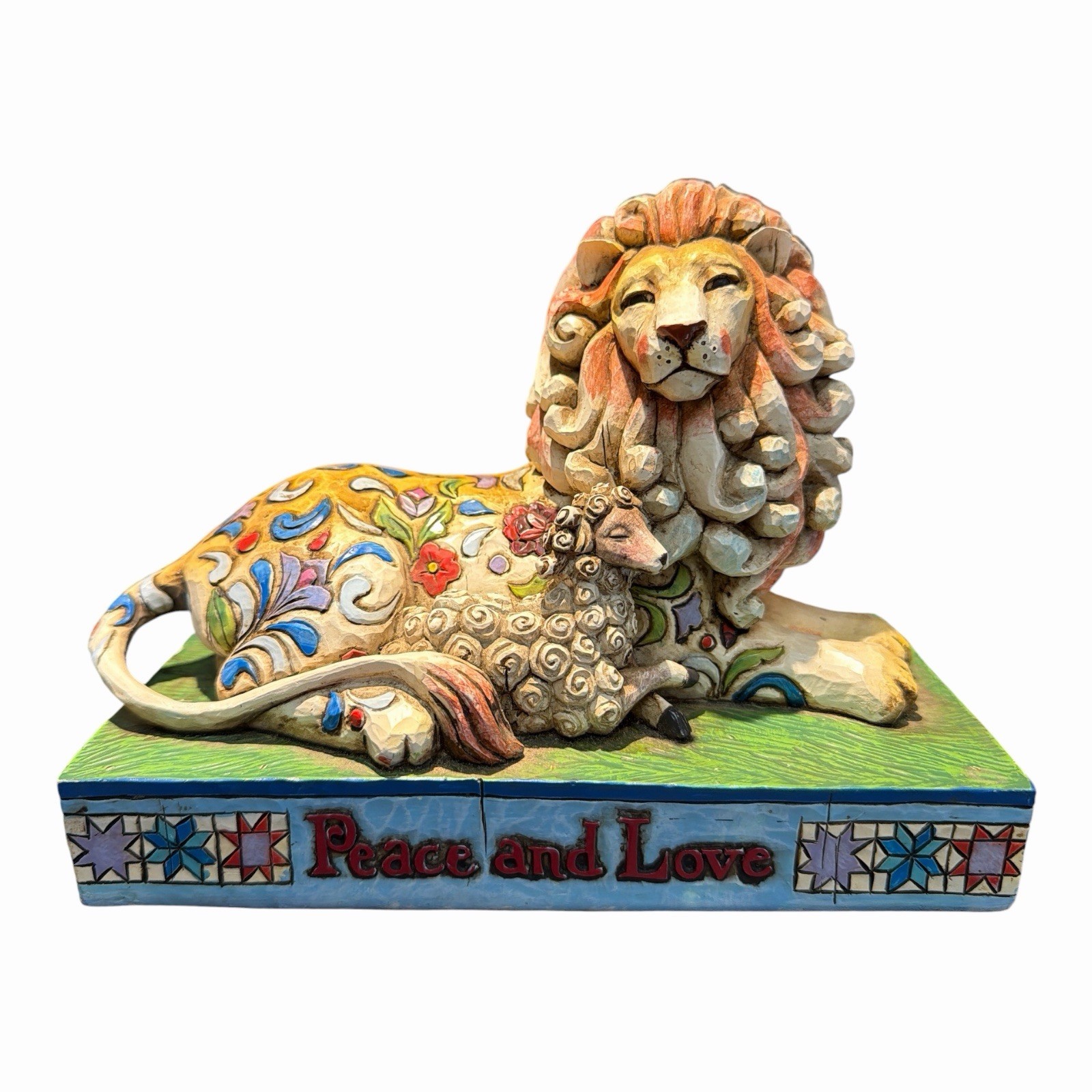 Jim Shore Heartwood Creek Peace And Love 2006 Lions lays down with the Lamb