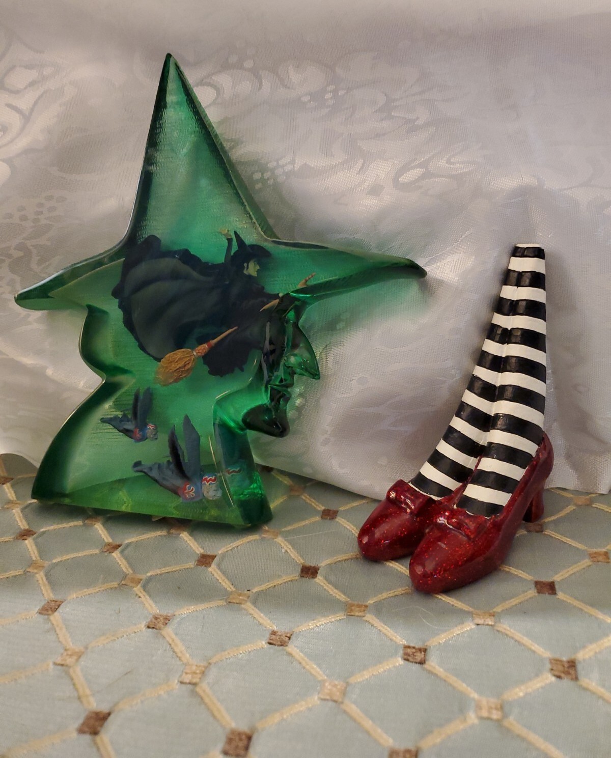 WIZARD OF OZ Wicked Witch Flying Monkey resin #1844 & #1842 RARE Westland LOT