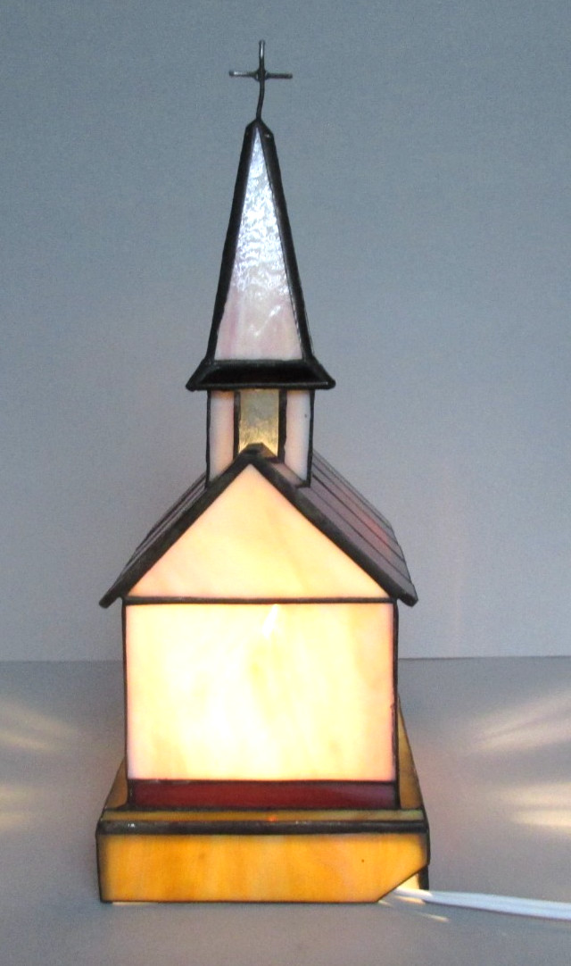 Forma Vitrum Light Up Stained Glass Church
