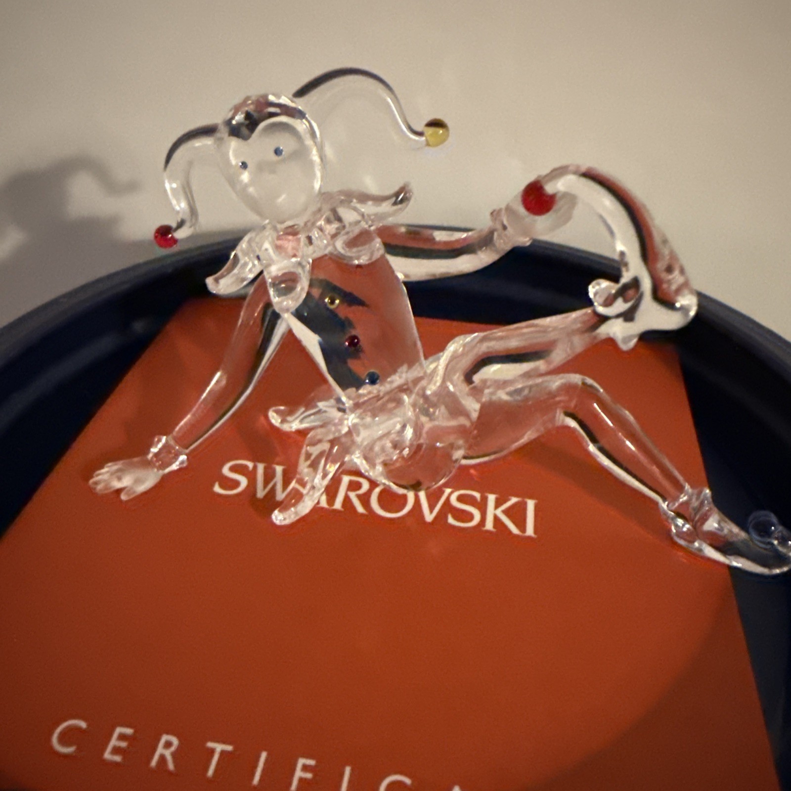 Swarovski Crystal Figurine, Jester, (275555) 3.7″ With Box & Certificate New