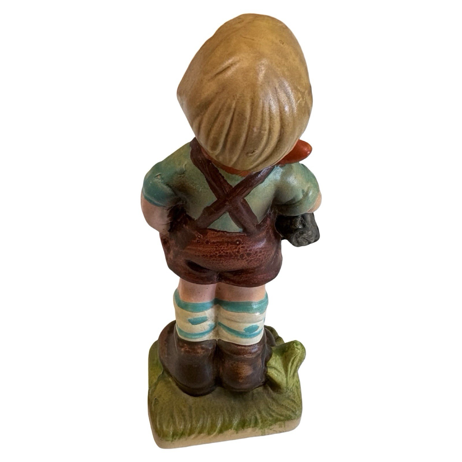 Vintage Hummel Style Boy Figurine Sri Lanka Hand Pocket