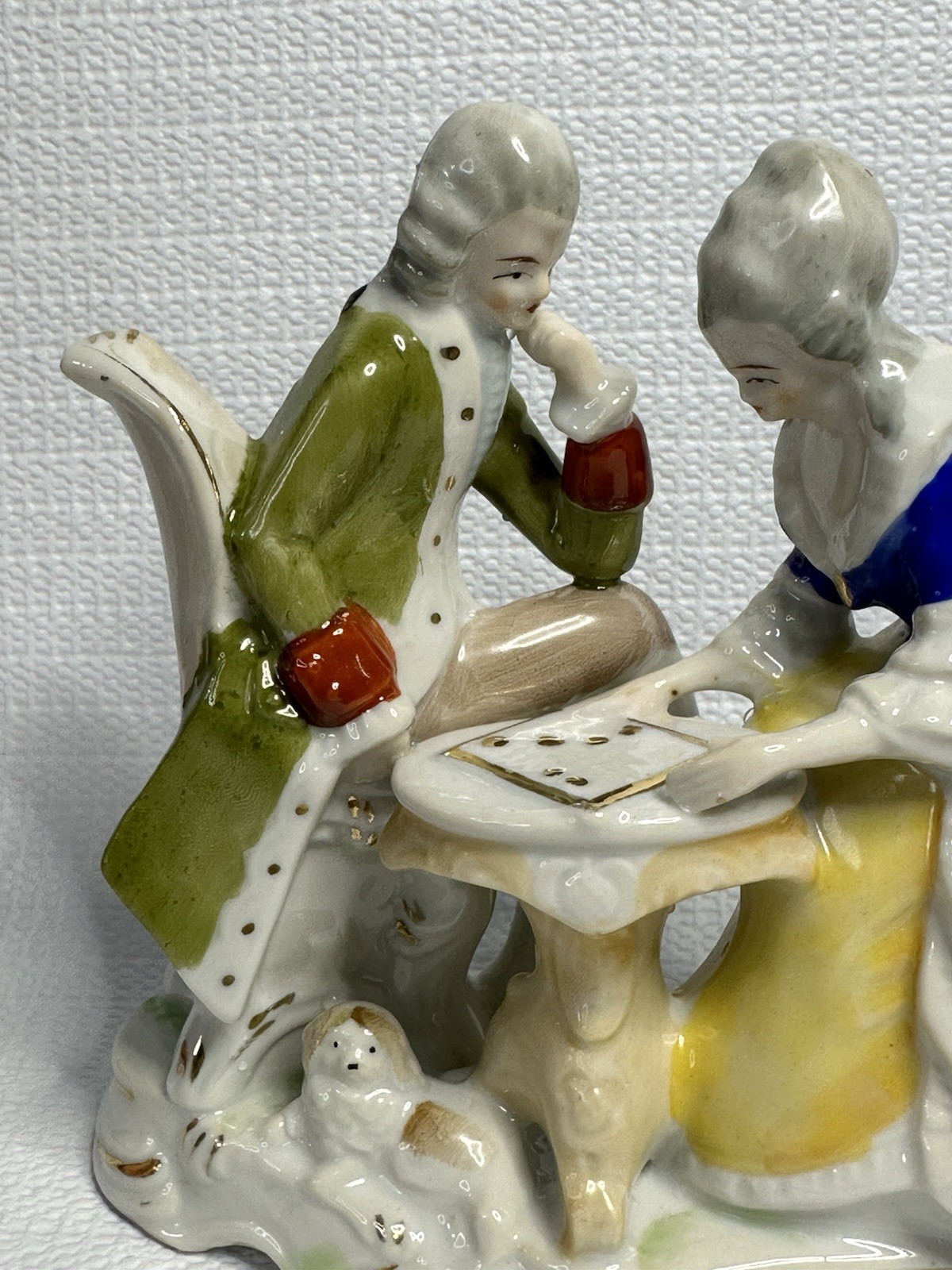 Antique Gräfenthal Porcelain Figurine Baroque Ornate Romantic Lovers Collectible