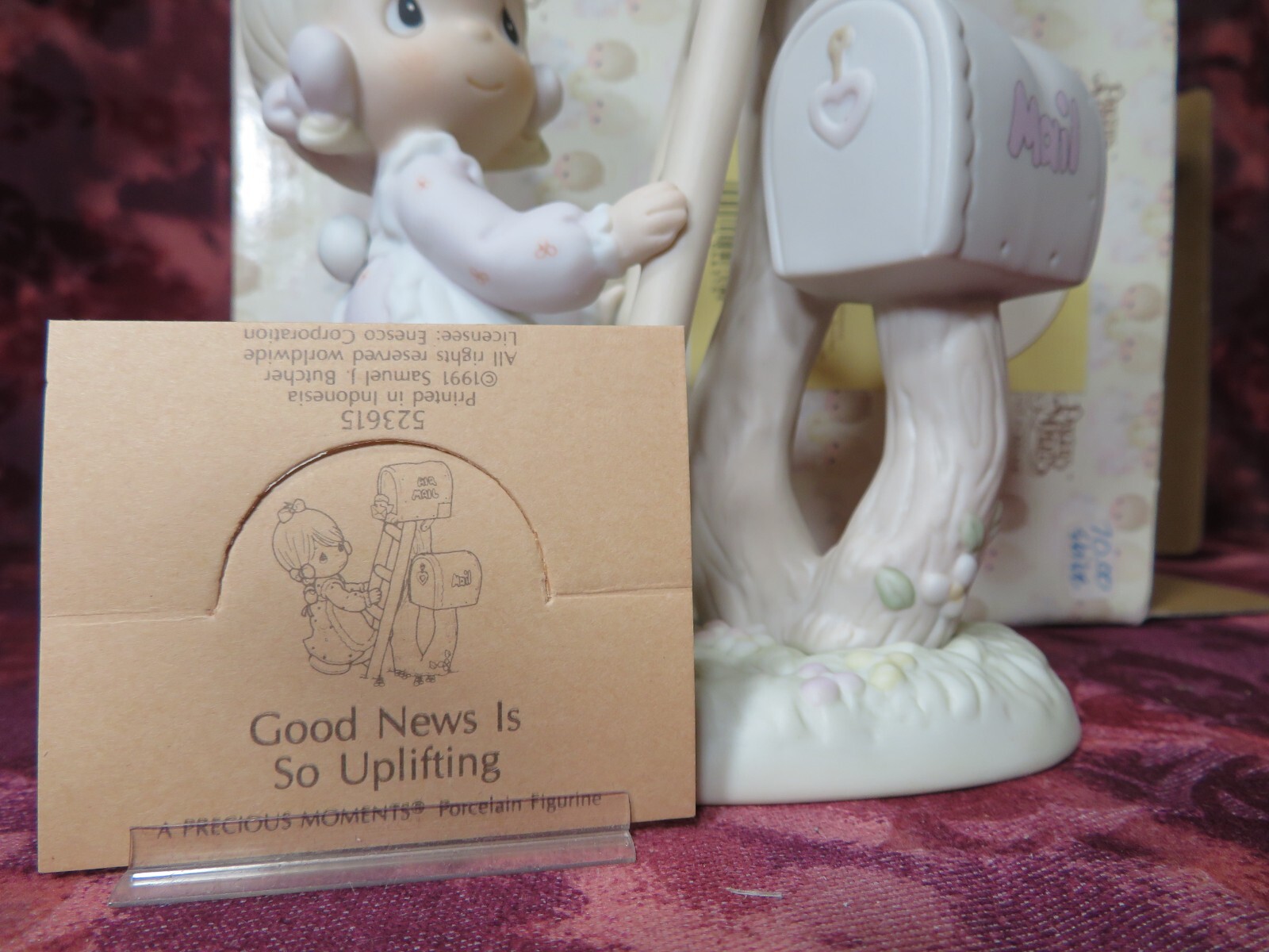 Precious Moments #523615 GOOD NEWS IS SO UPLIFTING -Girl Climbing Ladder -NIB