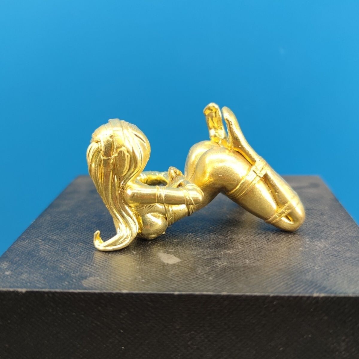 Pure Brass Anime Sexy Beauty Girl Body Model Statue Men Gift Table Car Ornament