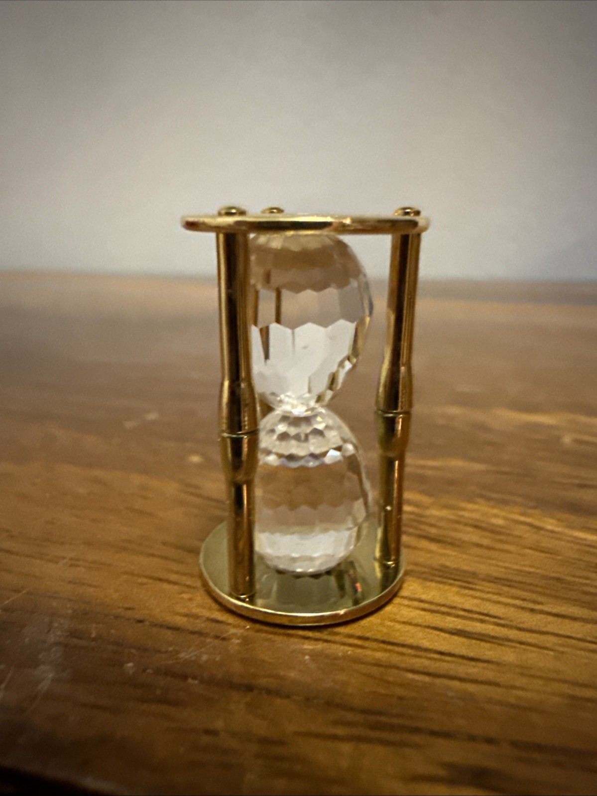 Swarovski Crystal Memories 1” Times Past Mini Gold-Plated Hourglass Figurine