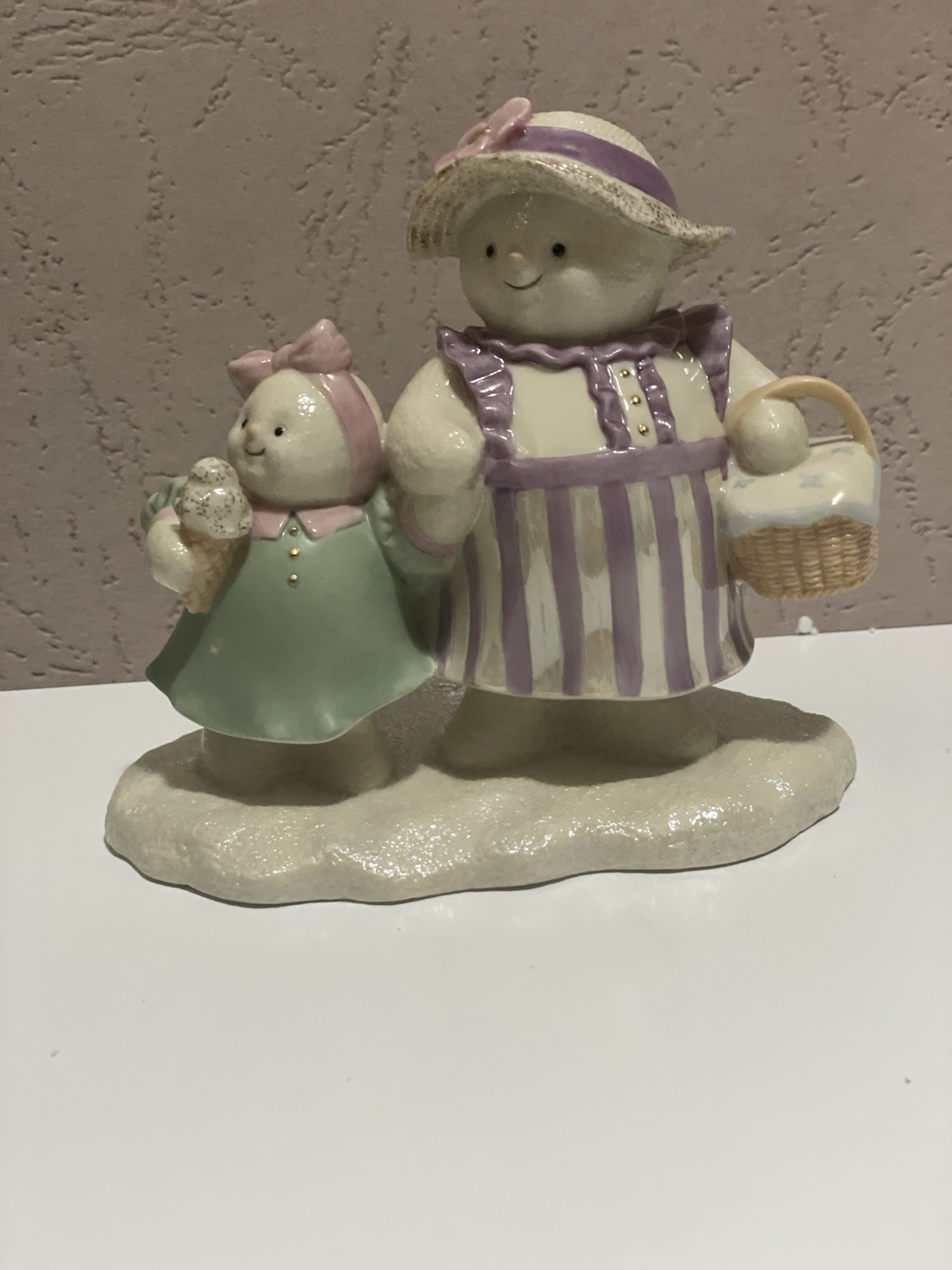 Lenox Classics A Wintry Outing Fine China Snowman Figurine Boxed 2003