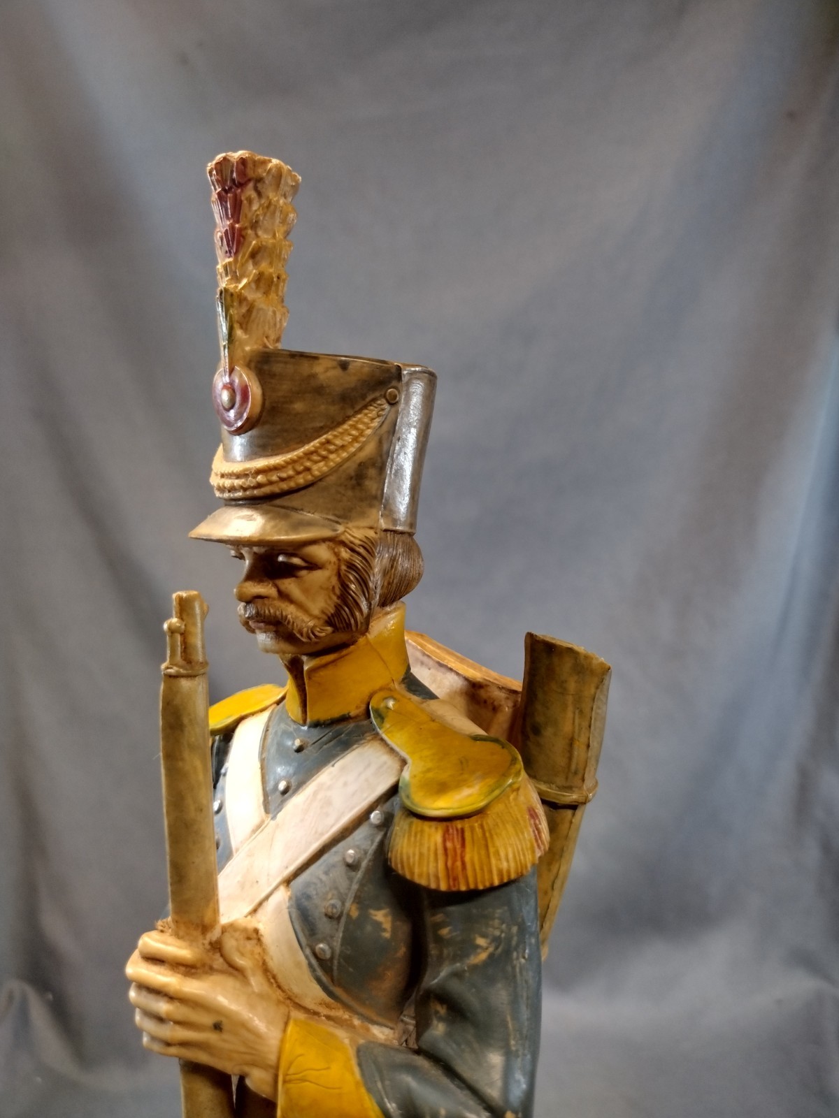 Vintage Fontanini Fusilier Italian Soldier Statue Figure Hand Painted PVC 13.5″