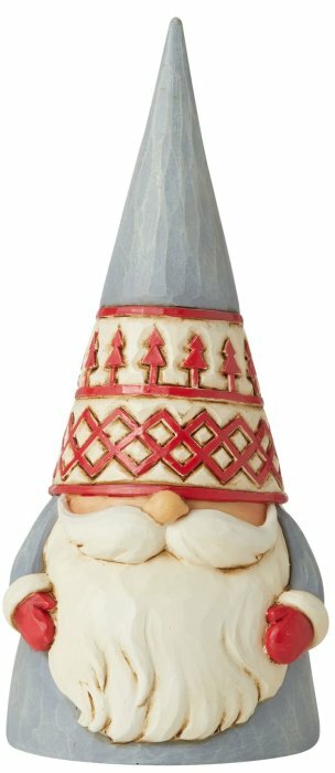 Jim Shore Heartwood Creek Resin Nordic Gray Trees Hat Gnome Figurine 6006624