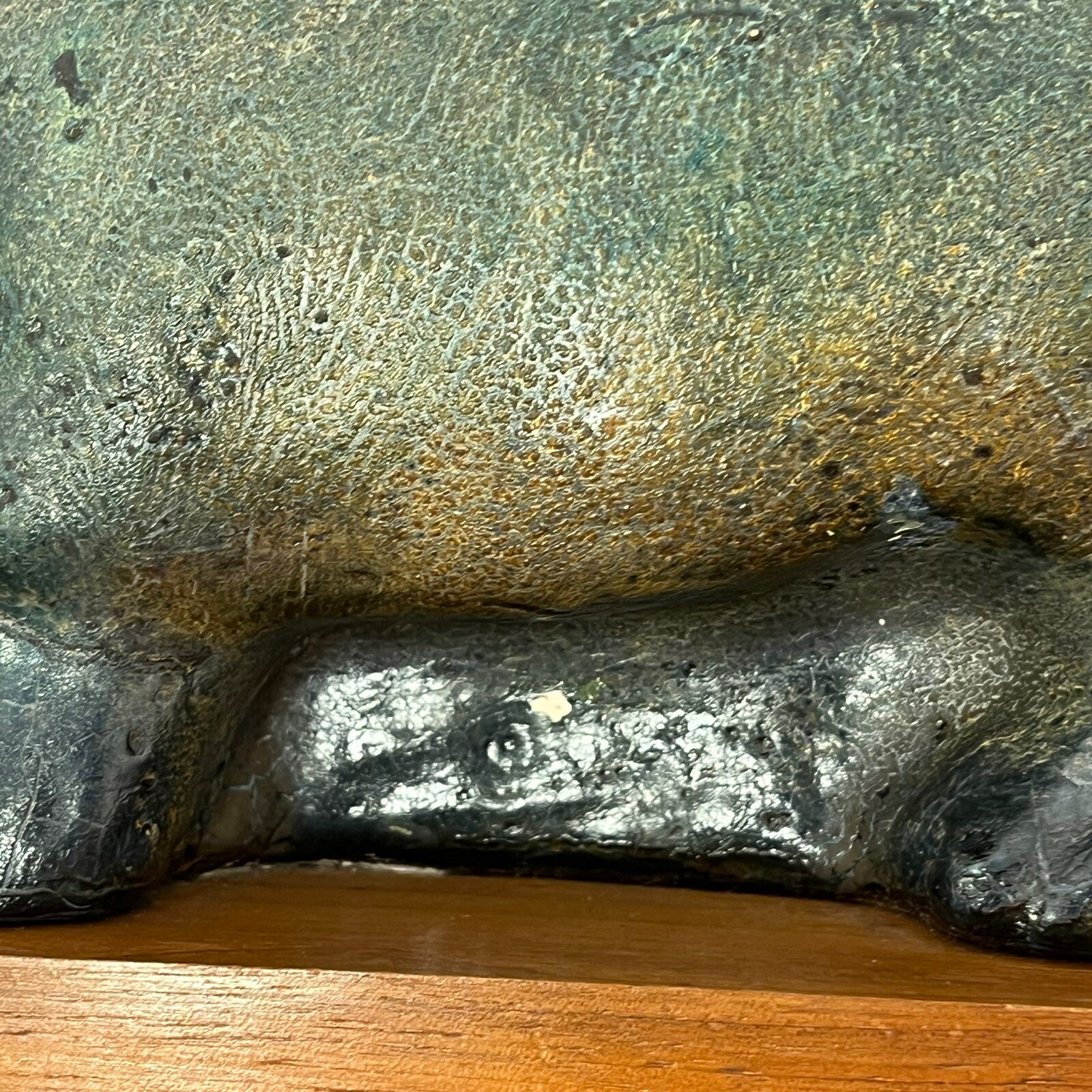 Vtg Alva Studios NY Standing Hippopotamus Sculpture Gipsformerie Berlin Hippo