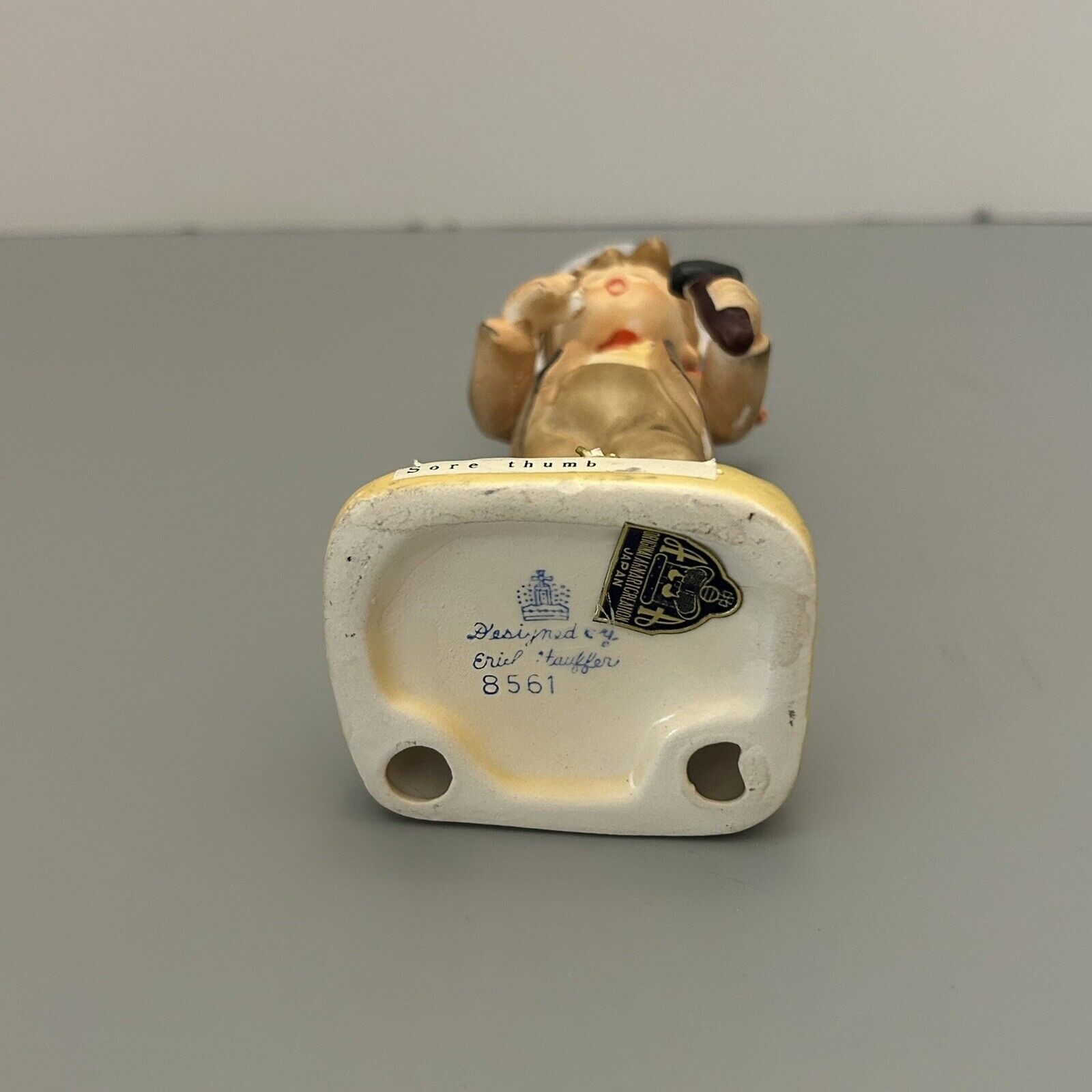Erich Stauffer Sore Thumb Ceramic Boy Figurine Japan 8561 Vintage NO BOX