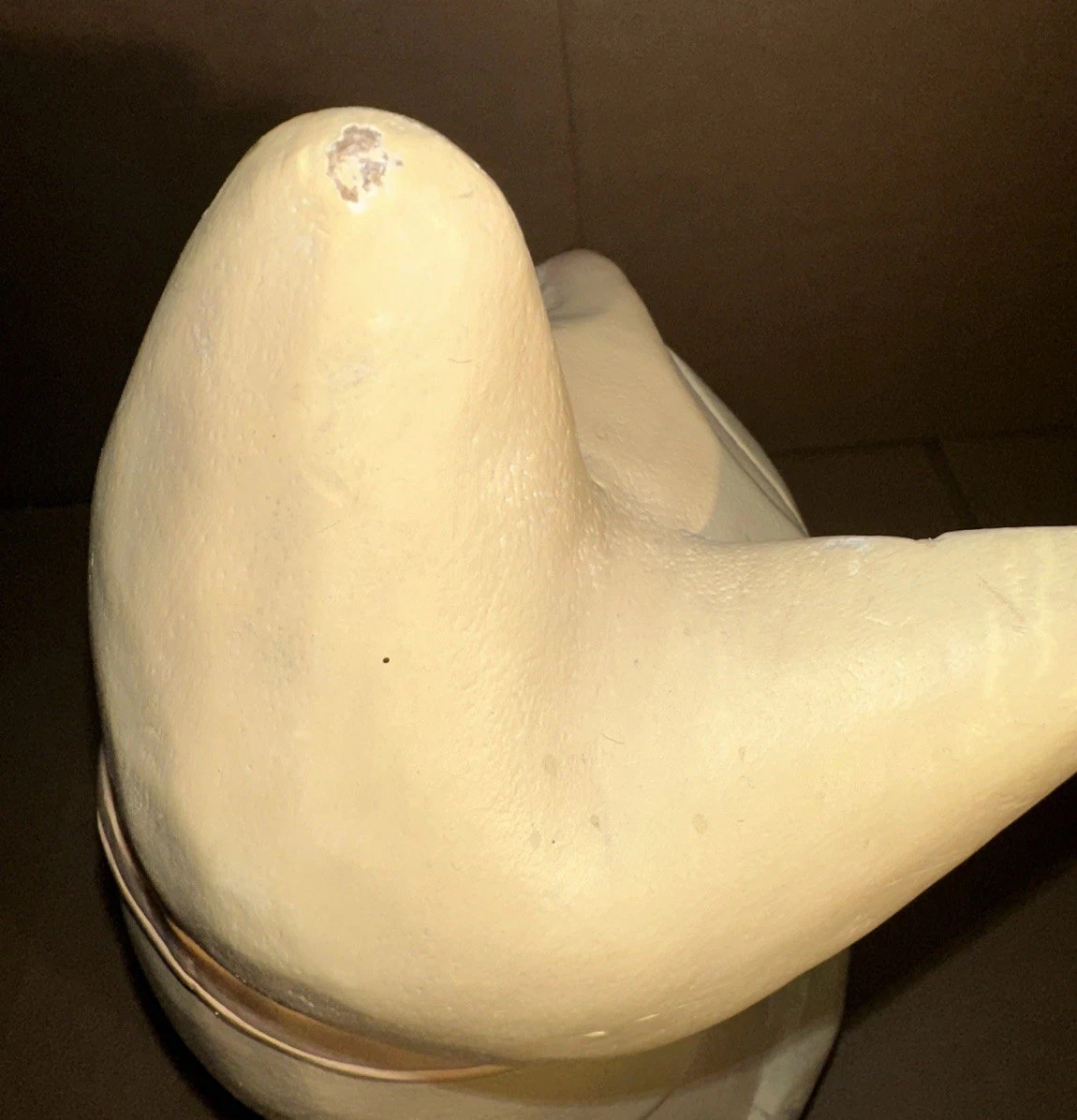 Vintage Sitting Cat Solid Wood 13.5″ Tall Pastel Colors Hand Carved In Thailand