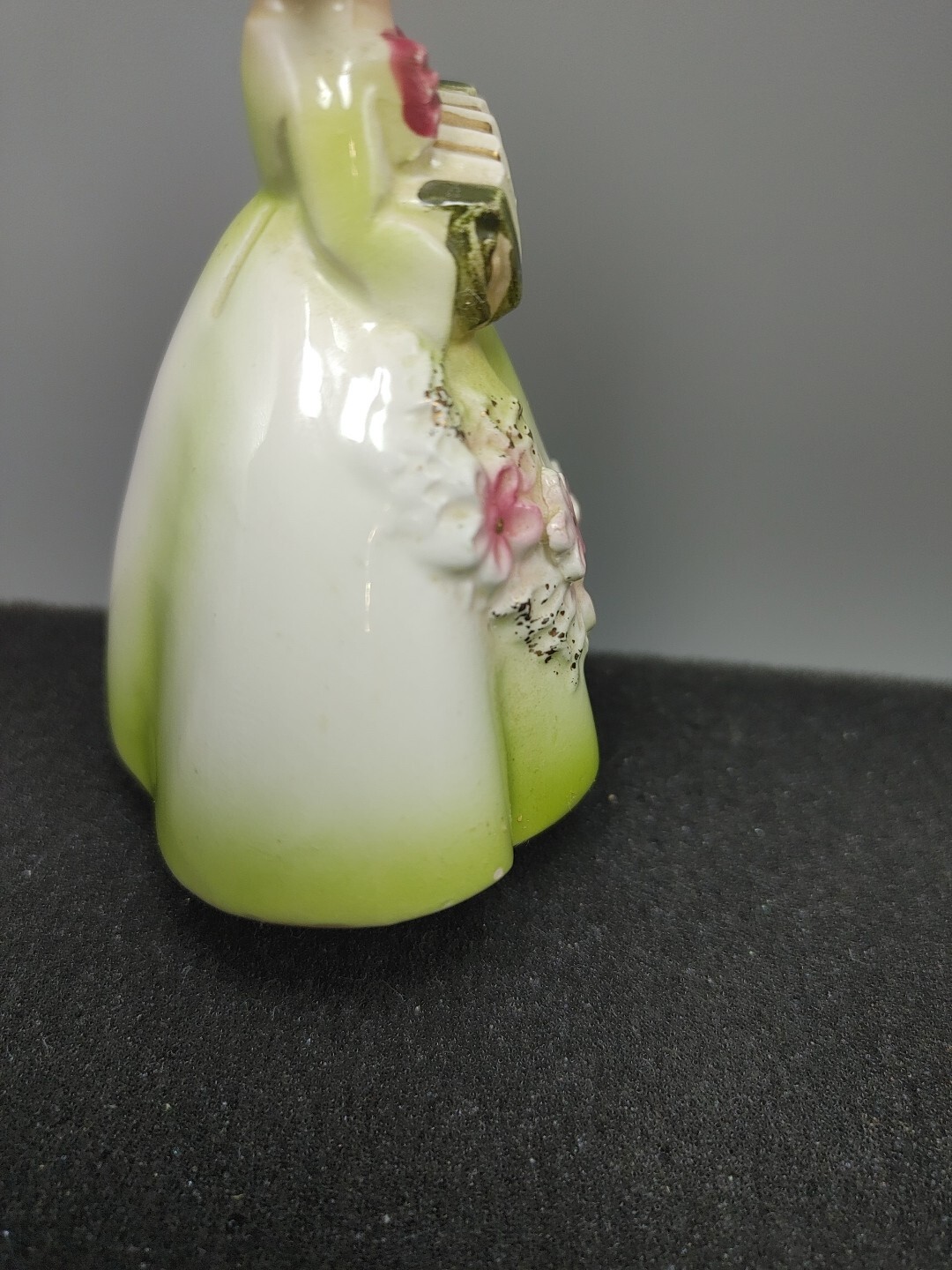 Vintage Left on Blonde Girl With Green Dress Number 5861